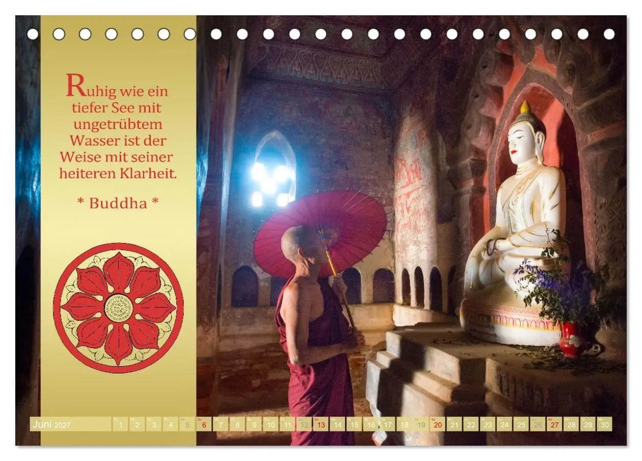 Bild: 9783569517202 | BUDDHAS WORTE - Buddhistische Weisheiten (Tischkalender 2027 DIN A5...