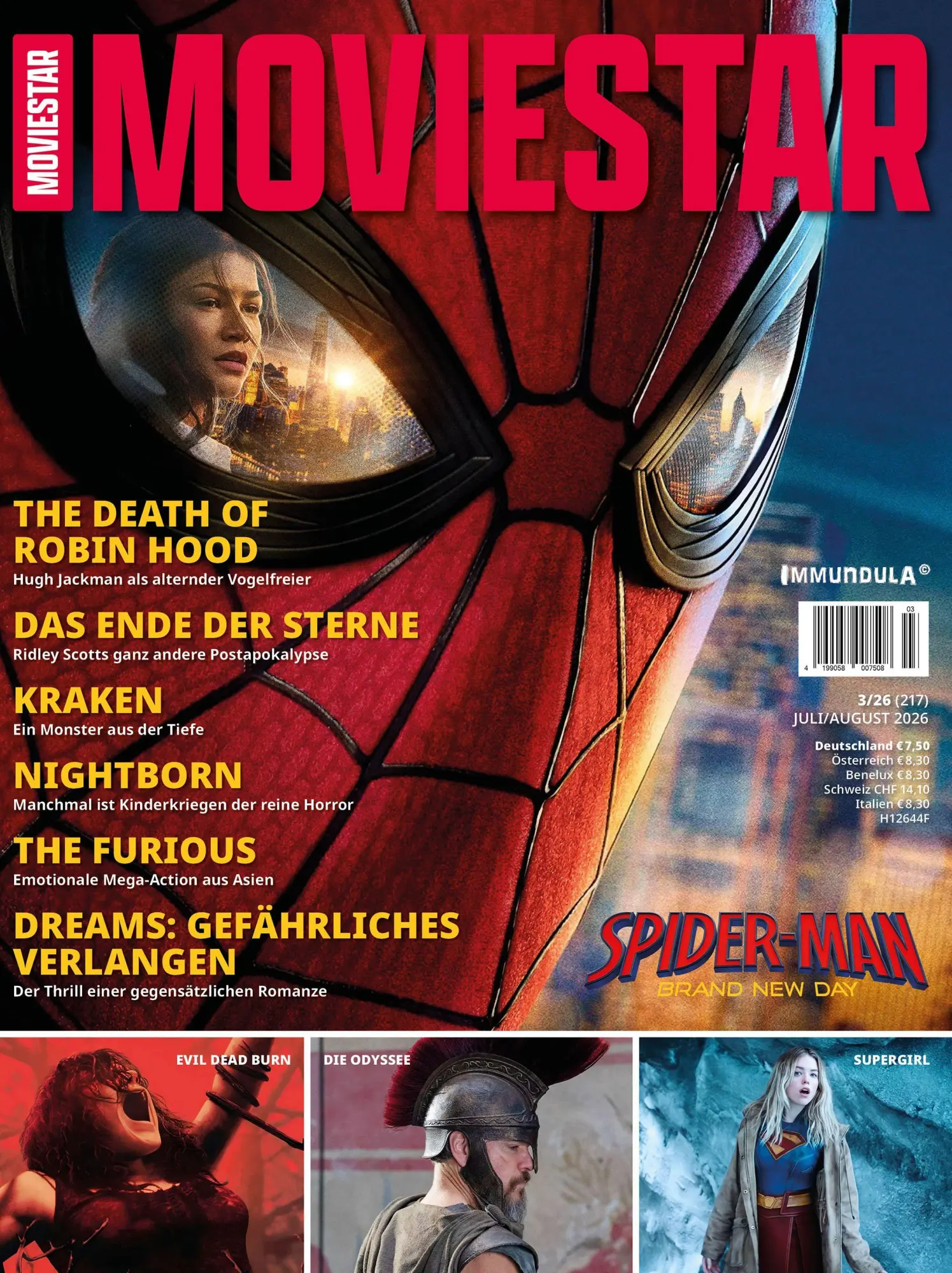 Cover: 9783959367202 | MOVIESTAR. Ausgabe Juli/August 2026 (#217) | Björn Sülter (u. a.)
