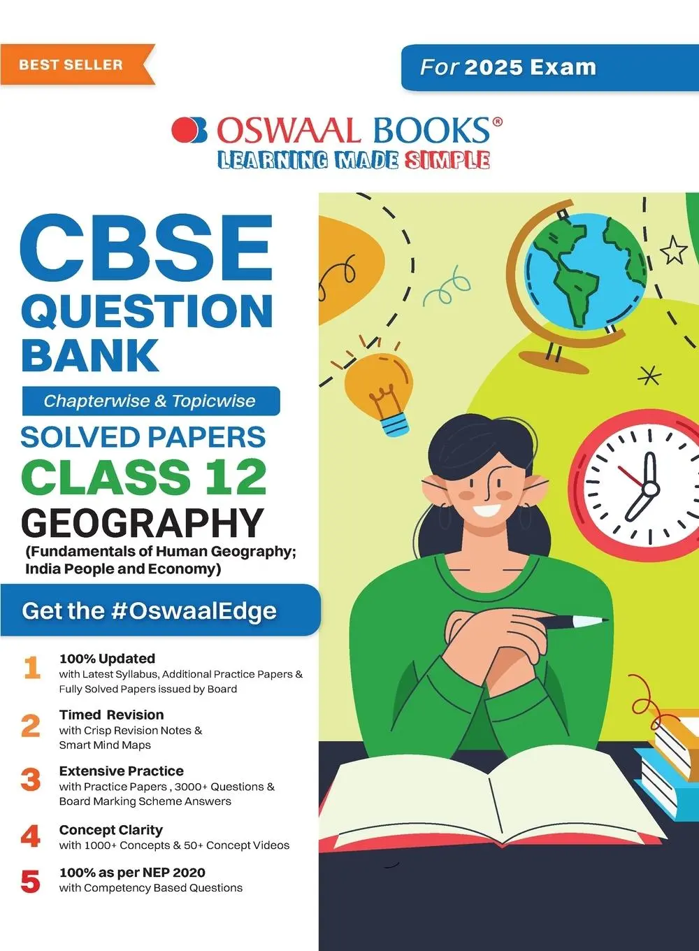 Cover: 9789359587202 | Oswaal CBSE Question Bank Class 12 Geography, Chapterwise and...