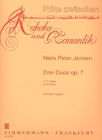 Cover: 9790010347202 | Duos(3) Op.7 | Niels Peter Jensen | Buch | Musikverlag Zimmermann