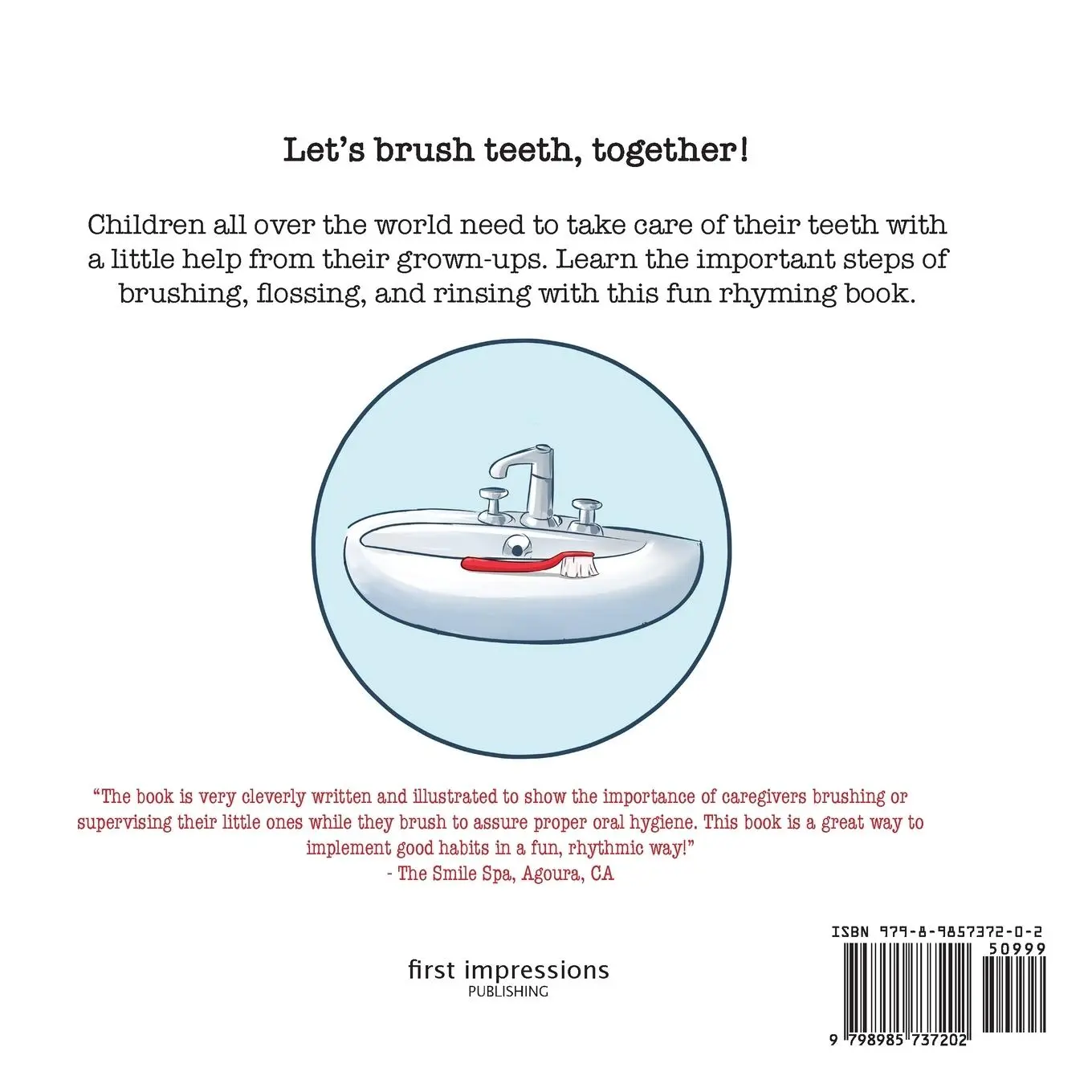 Rückseite: 9798985737202 | Teeth Brushing, Together! | Reagan Smutny | Taschenbuch | Englisch