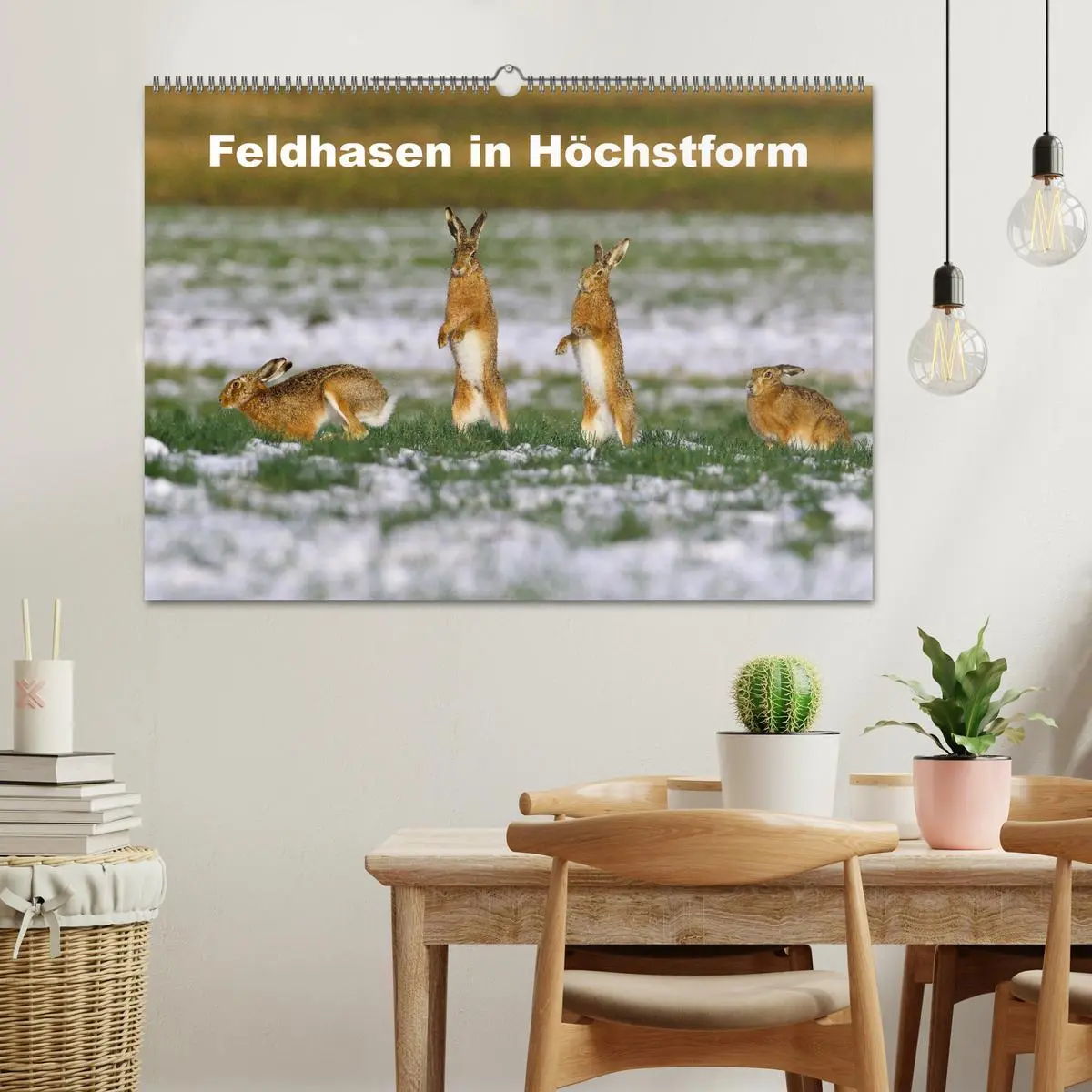 Bild: 9783457567302 | Feldhasen in Höchstform (Wandkalender 2026 DIN A2 quer), CALVENDO...