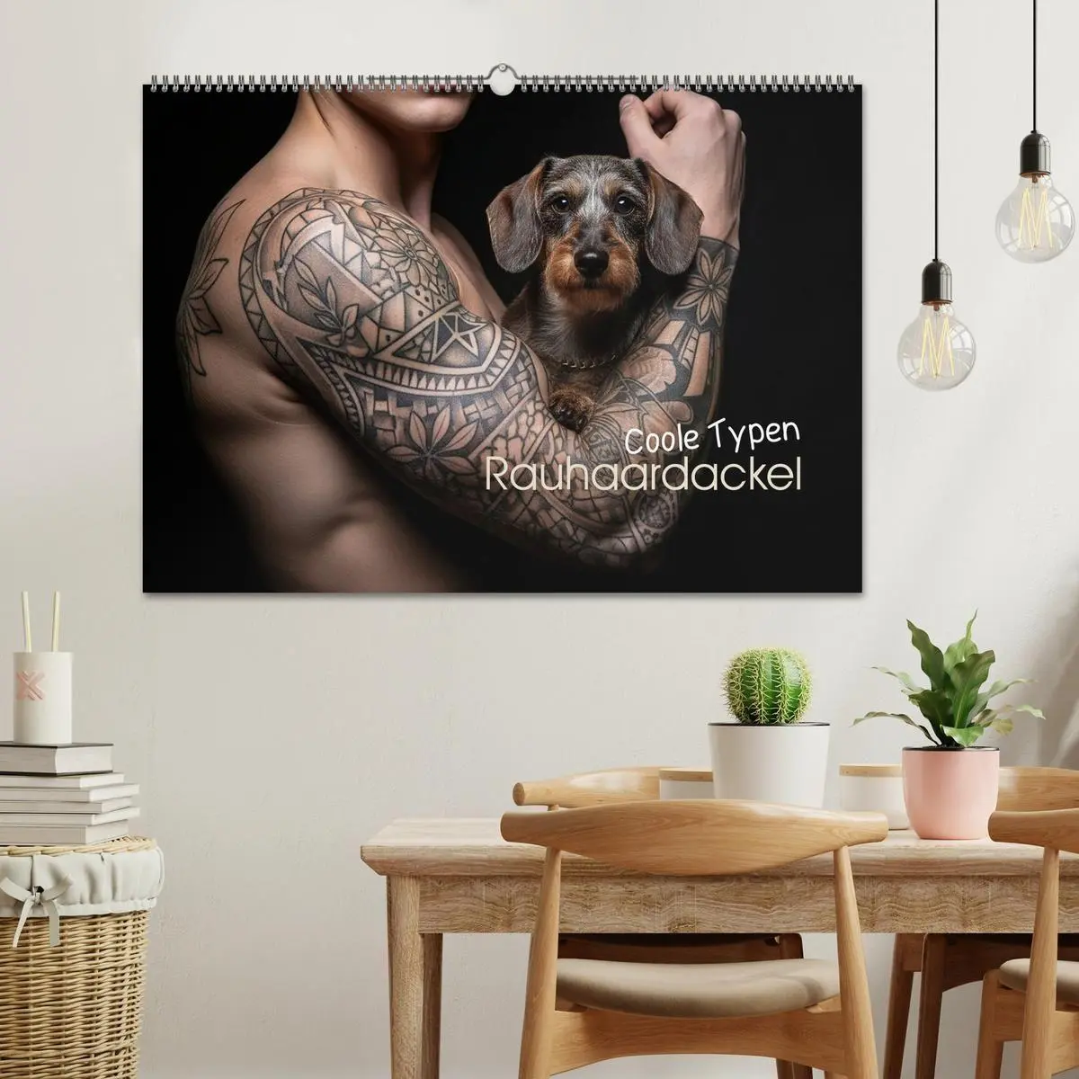 Bild: 9783516717402 | Coole Typen - Rauhaardackel (Wandkalender 2026 DIN A2 quer),...