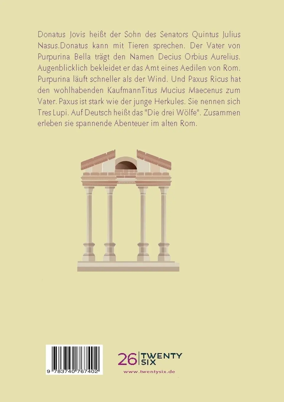 Rückseite: 9783740767402 | Tres Lupi | Die drei Wölfe | Thomas Meik | Taschenbuch | 50 S. | 2020