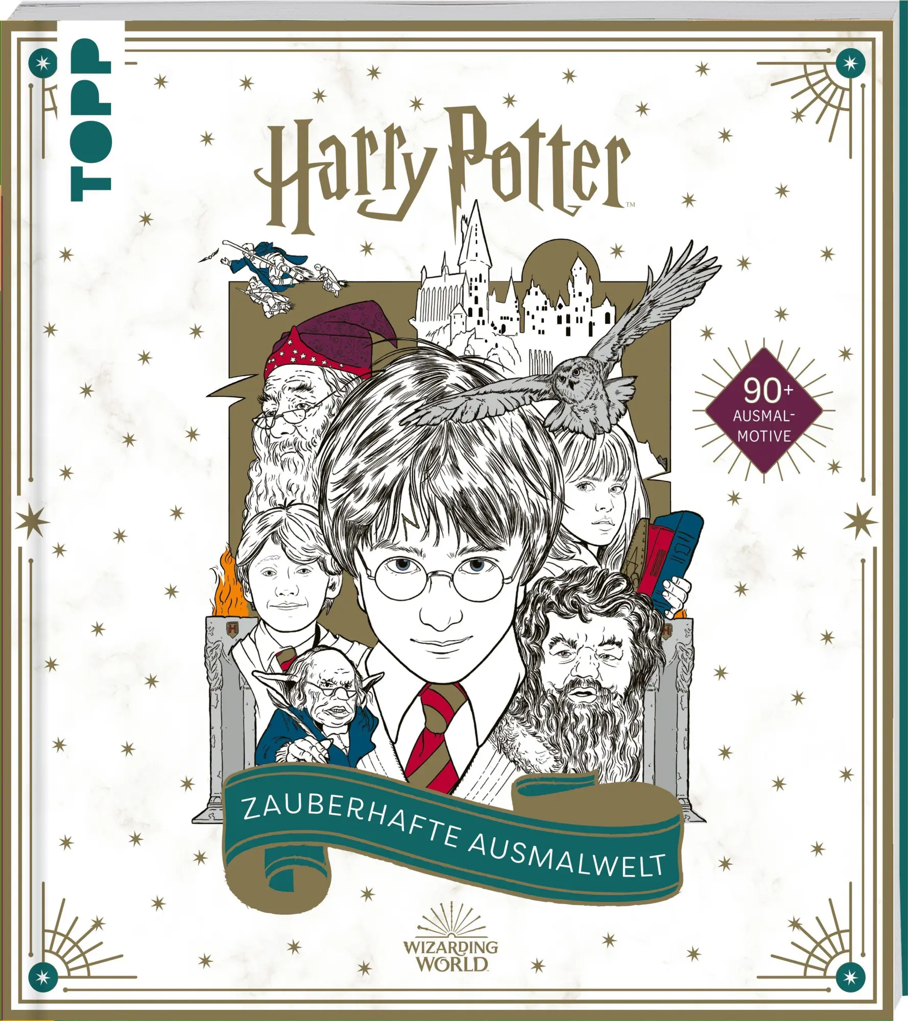 Cover: 9783772447402 | Harry Potter - Zauberhafte Ausmalwelt | Frechverlag | Taschenbuch