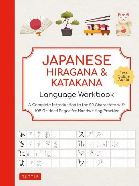 Cover: 9784805317402 | Japanese Hiragana and Katakana Language Workbook | Tuttle Studio