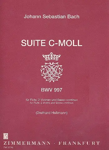 Cover: 9790010327402 | Suite c-Moll BWV 997 | Johann Sebastian Bach | Partitur + Stimmen