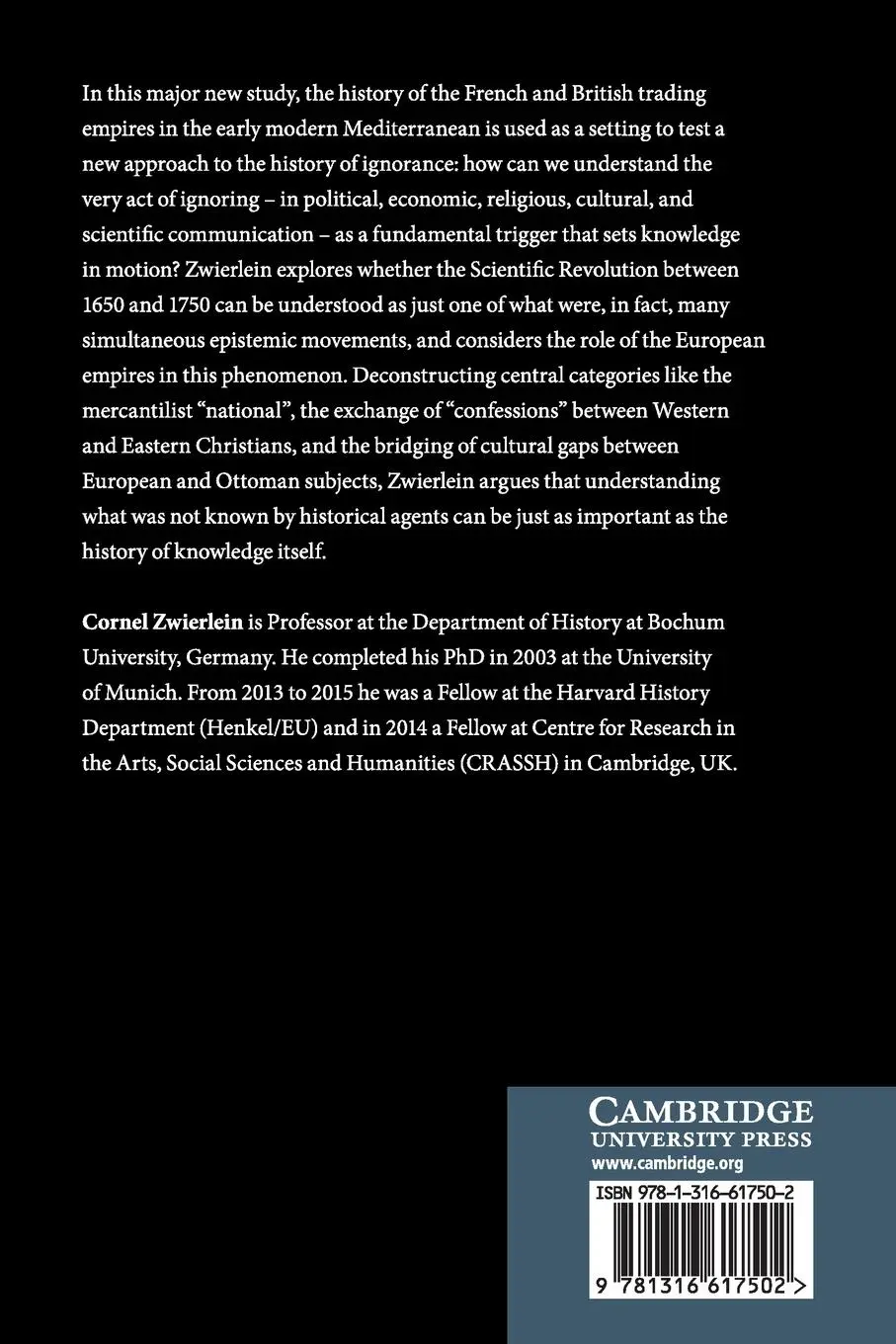 Rückseite: 9781316617502 | Imperial Unknowns | Cornel Zwierlein | Taschenbuch | Englisch | 2018