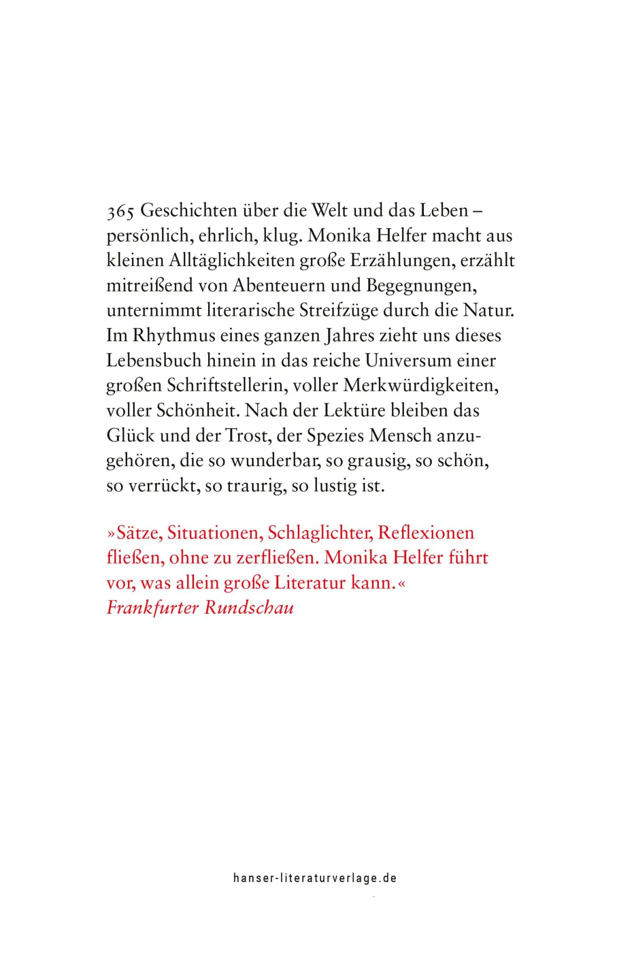Bild: 9783446277502 | Wie die Welt weiterging | Geschichten für jeden Tag | Monika Helfer