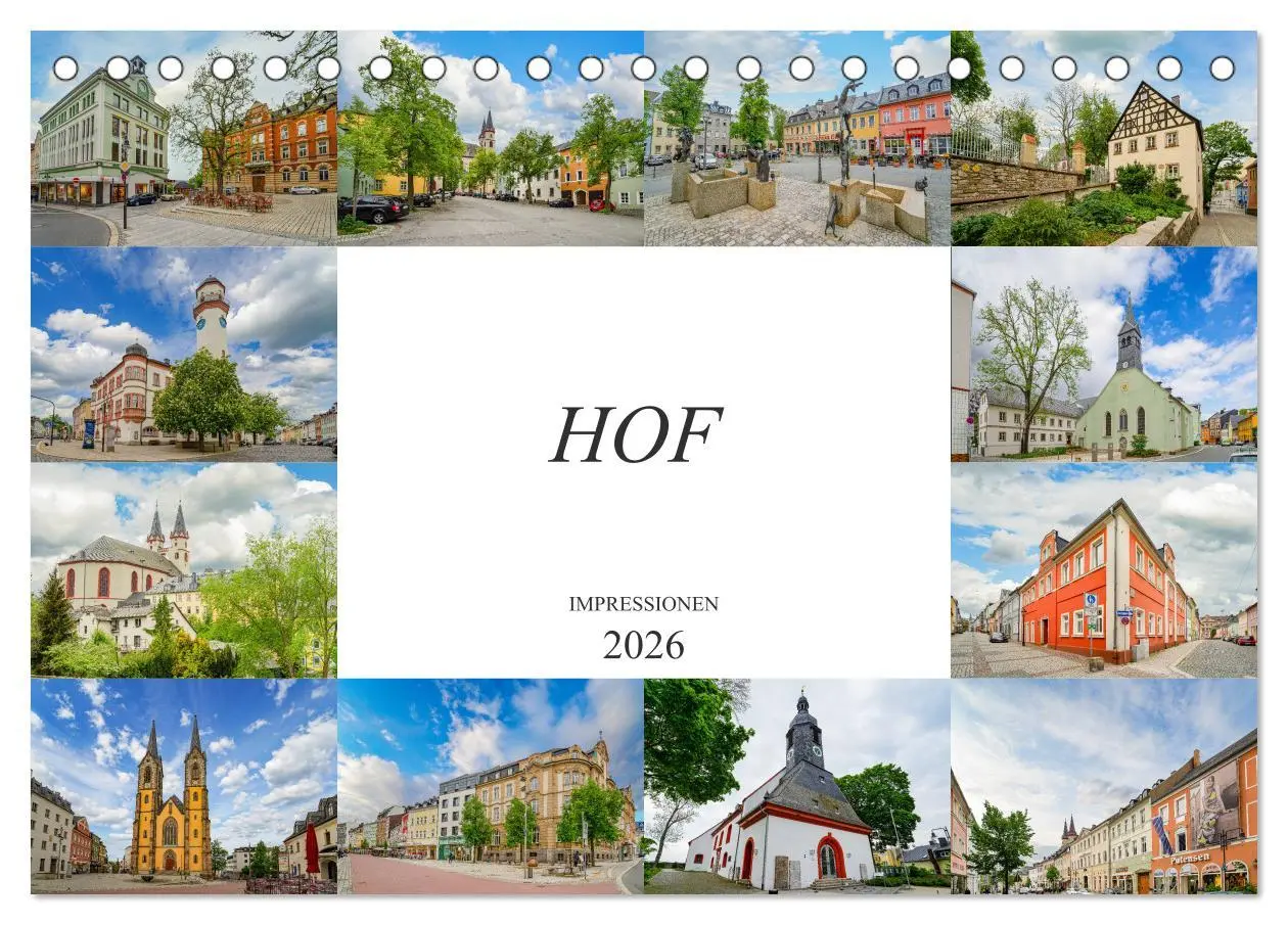 Cover: 9783457787502 | Hof Impressionen (Tischkalender 2026 DIN A5 quer), CALVENDO...