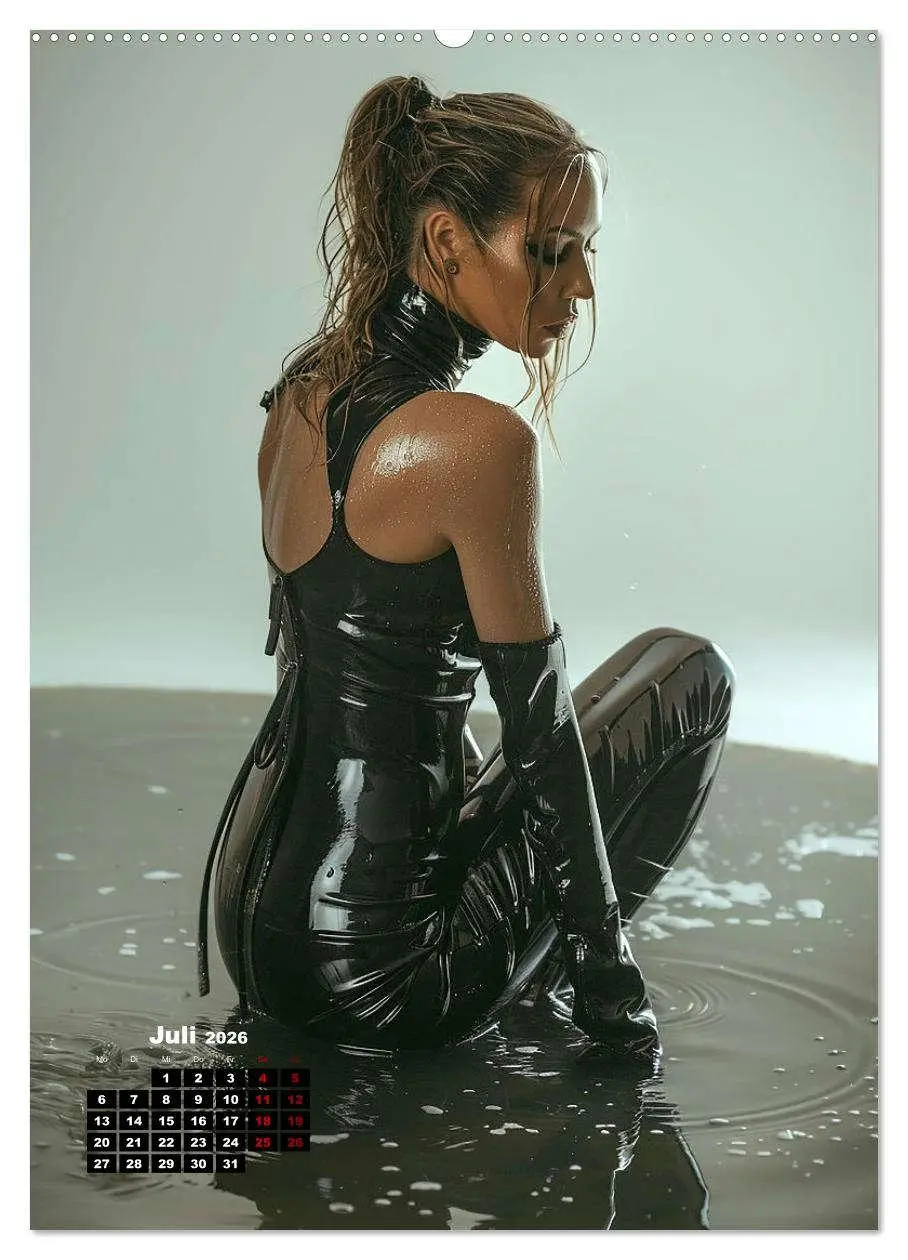 Bild: 9783516257502 | Latex-Girls (Wandkalender 2026 DIN A2 hoch), CALVENDO Monatskalender