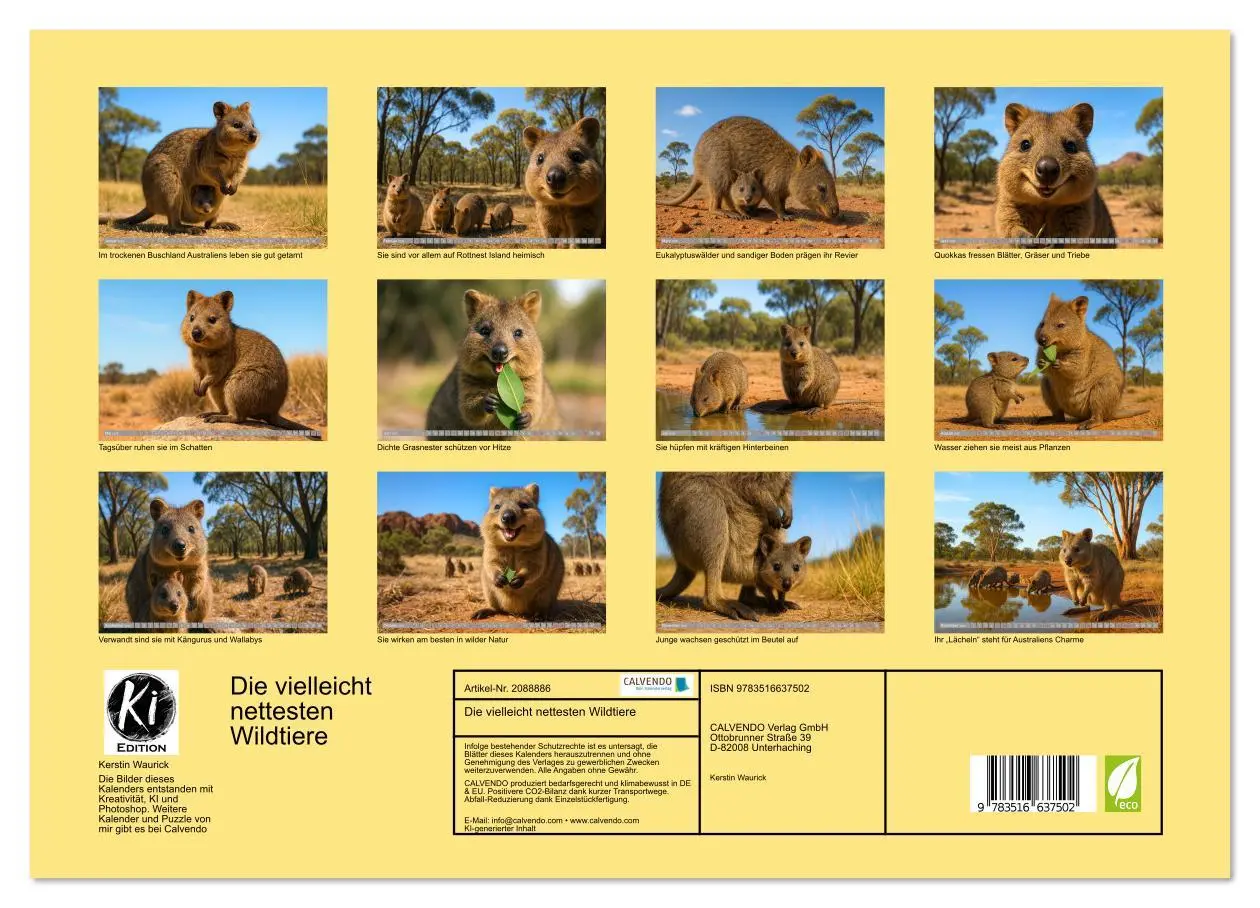 Bild: 9783516637502 | Die vielleicht nettesten Wildtiere (hochwertiger Premium...