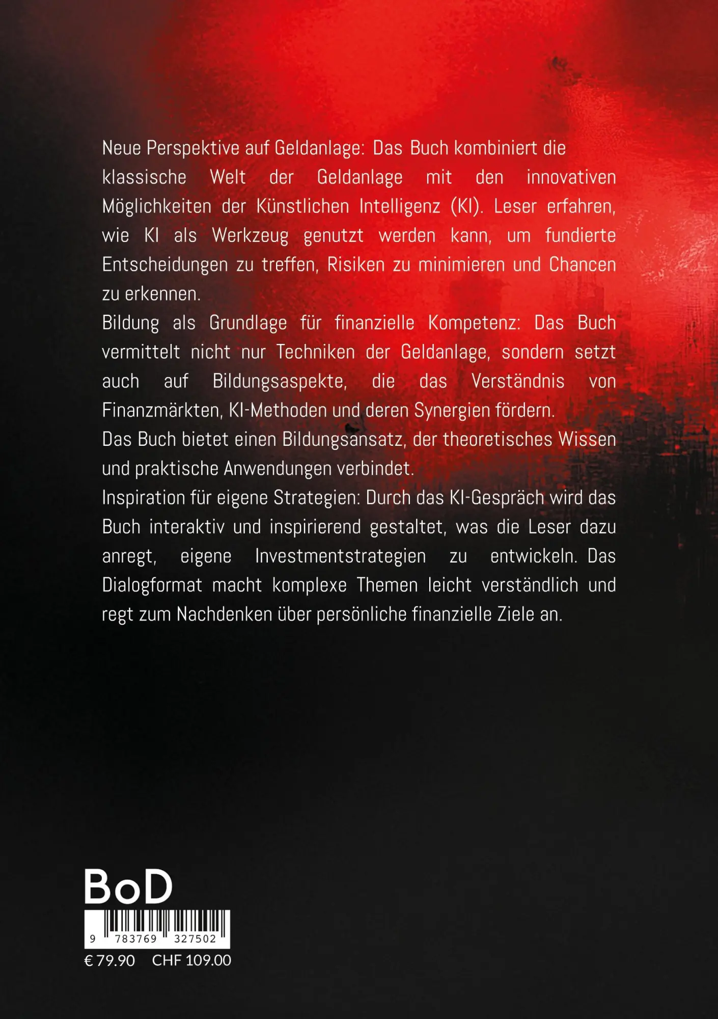 Rückseite: 9783769327502 | Bildung Wissen - Inspiration der Geldanlage im KI-Gespräch | Becker