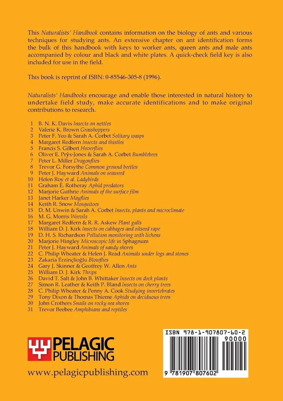 Rückseite: 9781907807602 | Ants | Gary J. Skinner (u. a.) | Taschenbuch | Englisch | 2015