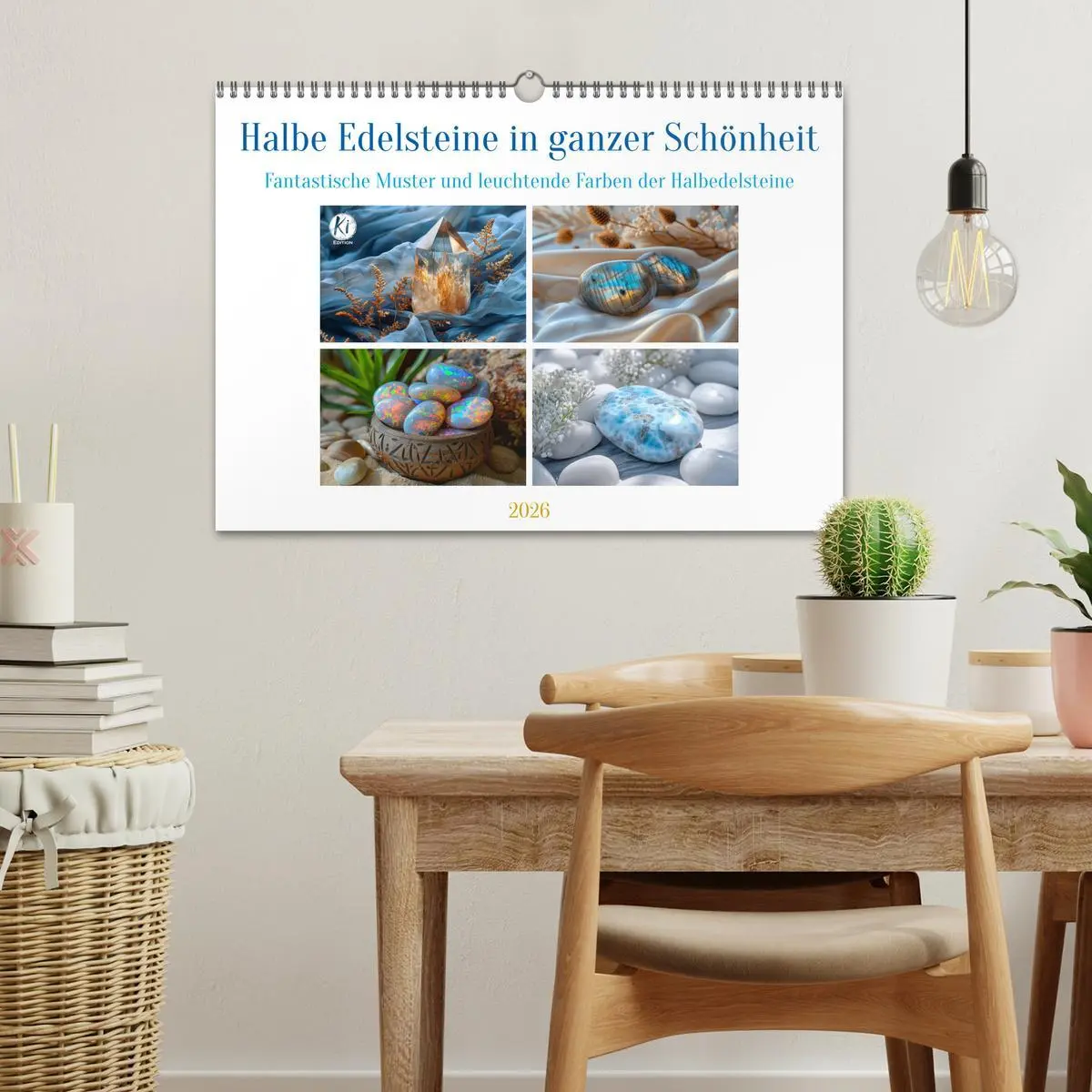 Bild: 9783457397602 | Halbe Edelsteine in ganzer Schönheit (Wandkalender 2026 DIN A3...