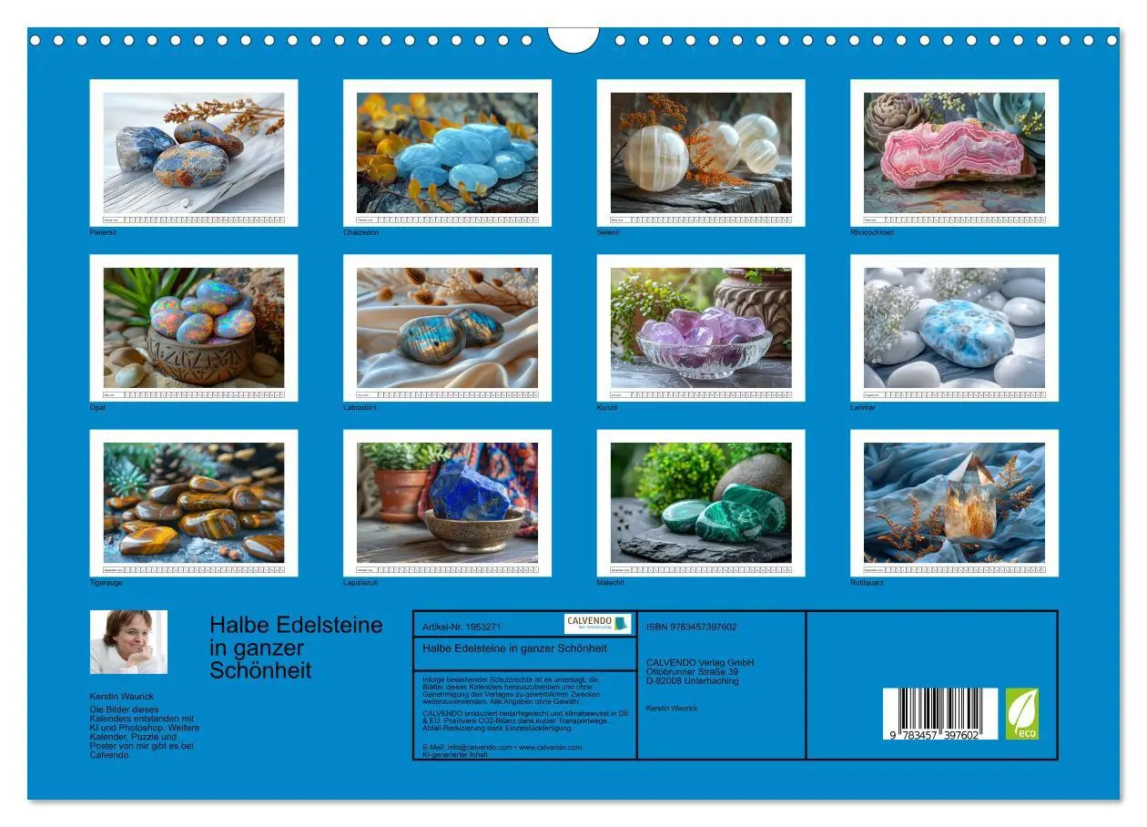 Bild: 9783457397602 | Halbe Edelsteine in ganzer Schönheit (Wandkalender 2026 DIN A3...