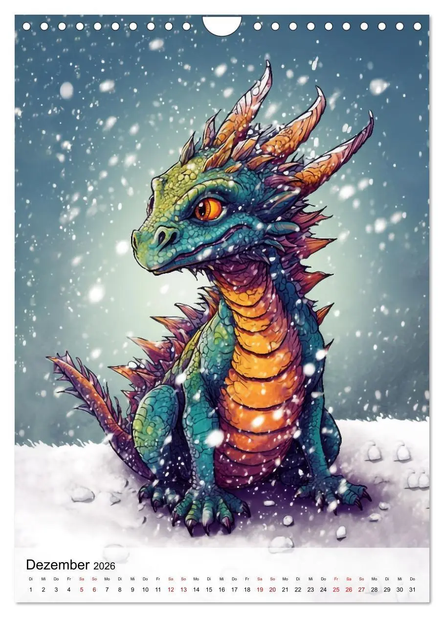 Bild: 9783516317602 | Drachen Kinder (Wandkalender 2026 DIN A4 hoch), CALVENDO...