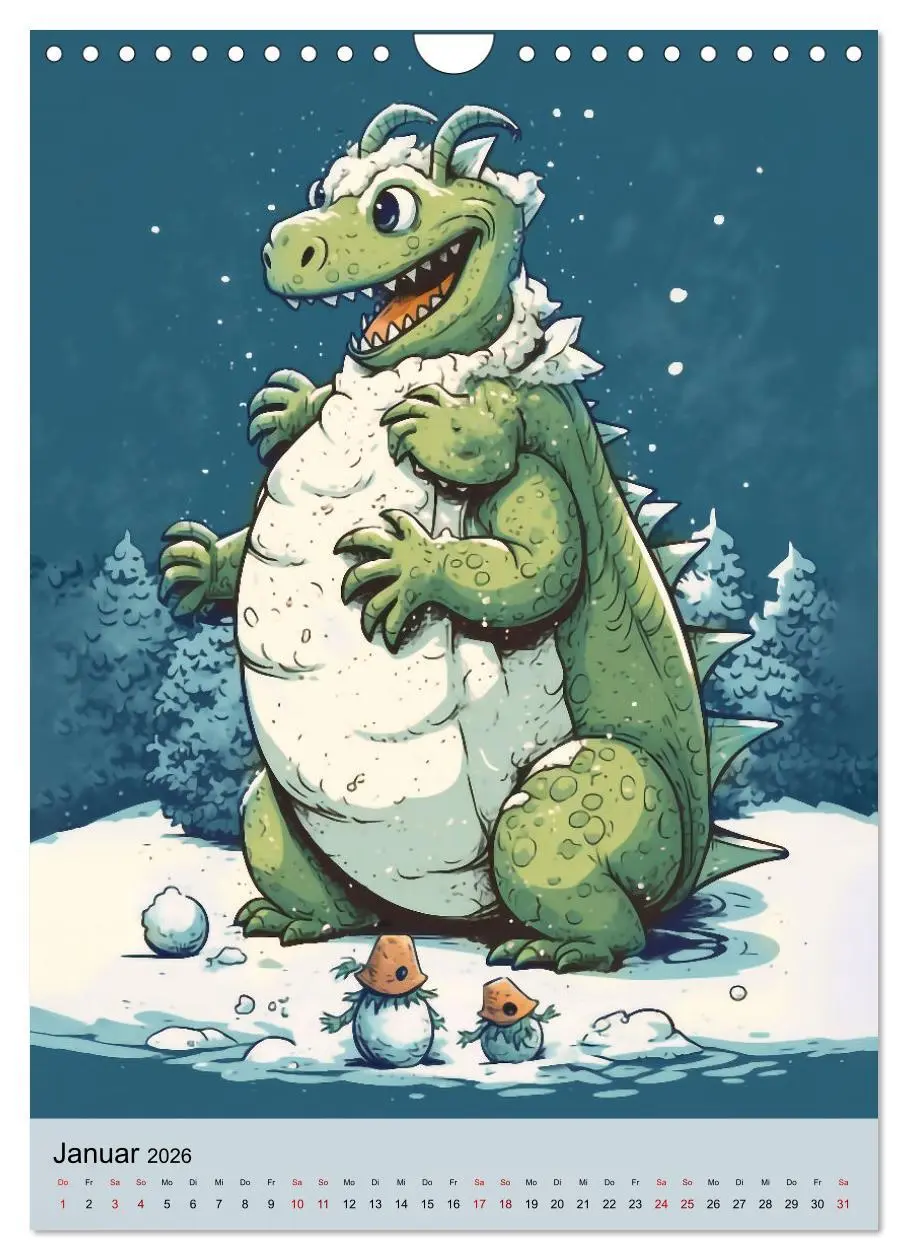 Bild: 9783516317602 | Drachen Kinder (Wandkalender 2026 DIN A4 hoch), CALVENDO...