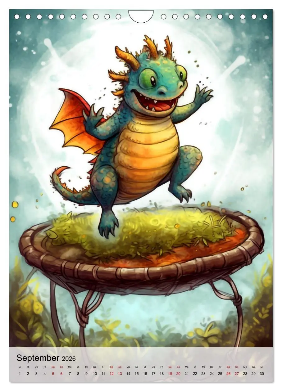 Bild: 9783516317602 | Drachen Kinder (Wandkalender 2026 DIN A4 hoch), CALVENDO...