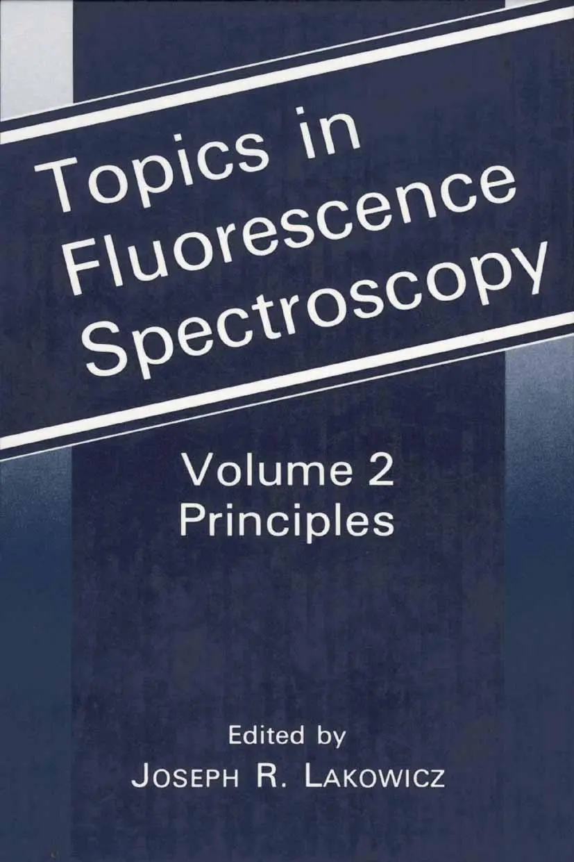 Cover: 9781475787702 | Topics in Fluorescence Spectroscopy | Principles | Joseph R. Lakowicz