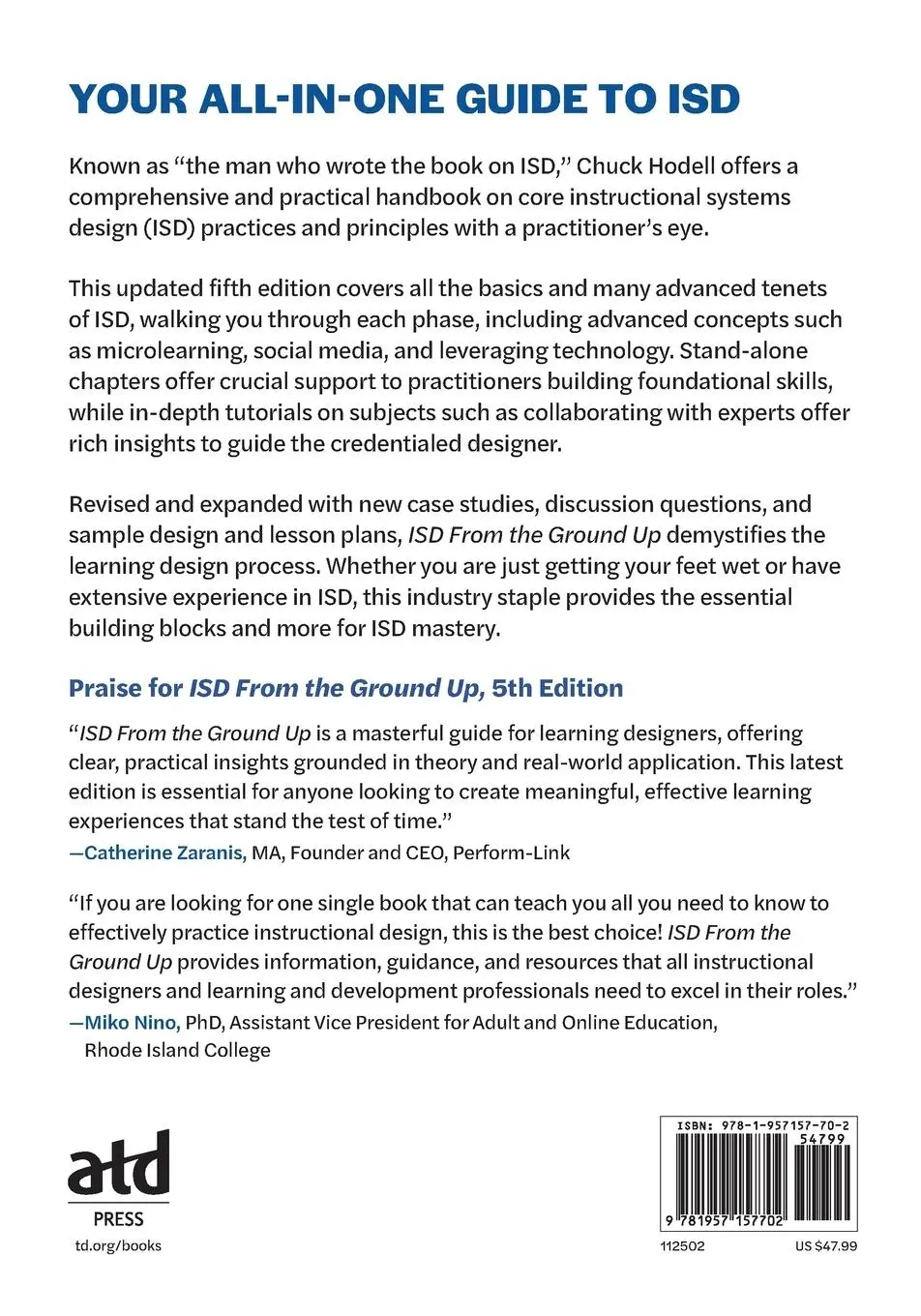 Rückseite: 9781957157702 | ISD From the Ground Up | Chuck Hodell | Taschenbuch | Englisch | 2025