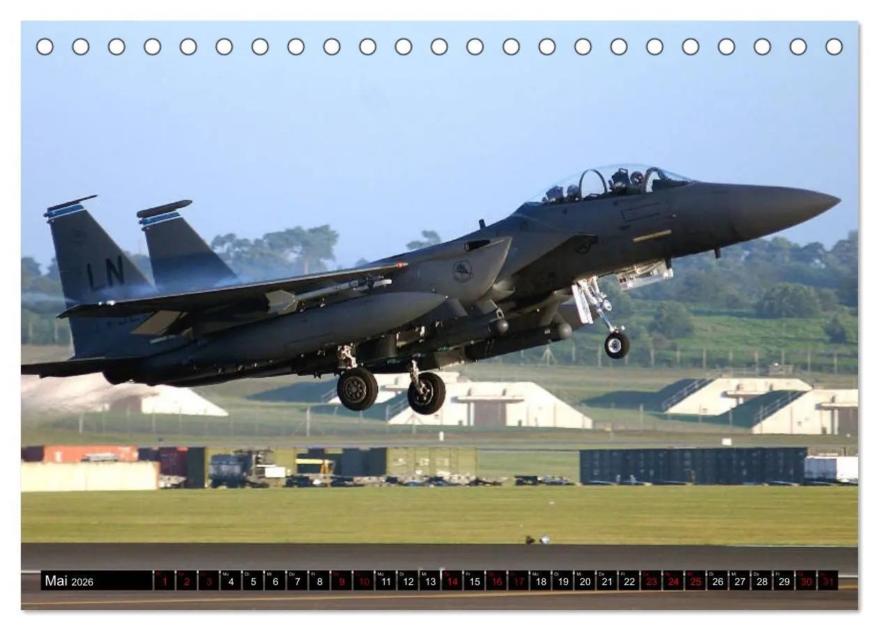 Bild: 9783516237702 | U.S. Kampfflugzeuge. Impressionen (Tischkalender 2026 DIN A5 quer),...