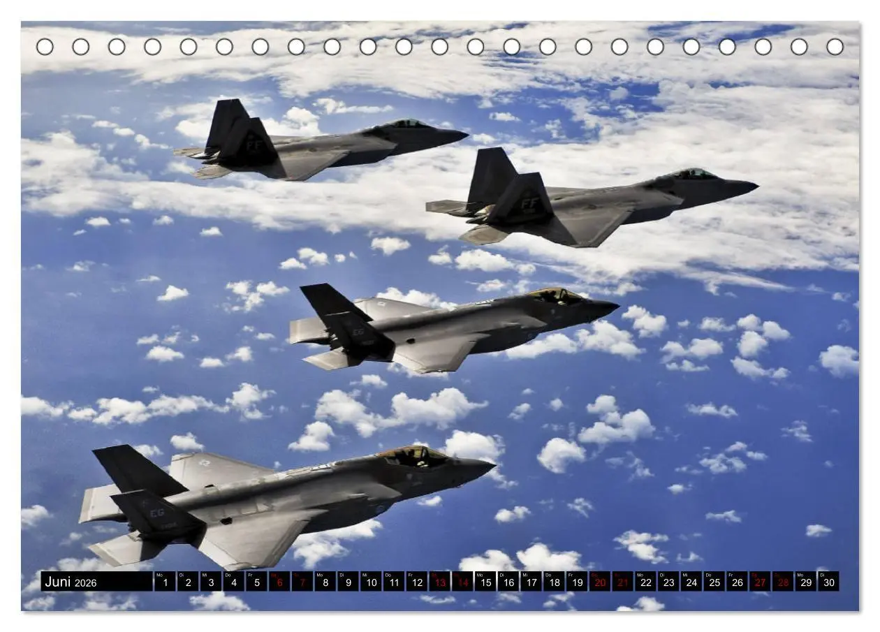 Bild: 9783516237702 | U.S. Kampfflugzeuge. Impressionen (Tischkalender 2026 DIN A5 quer),...