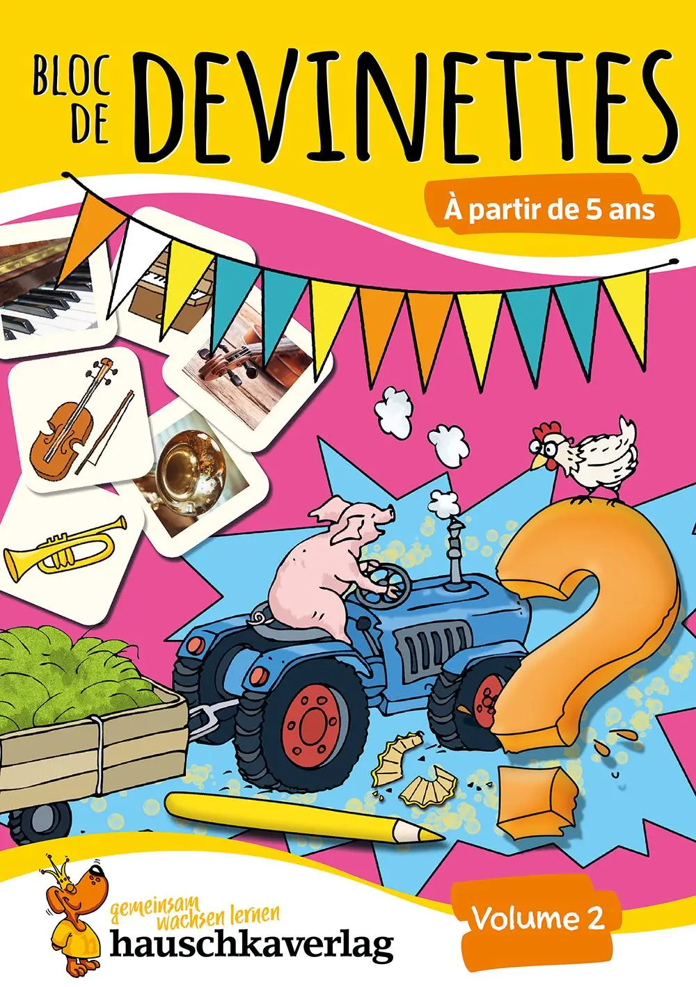 Cover: 9783881007702 | Bloc de casse-têtes et livre activite 5 ans - Tome 2 : Des énigmes...