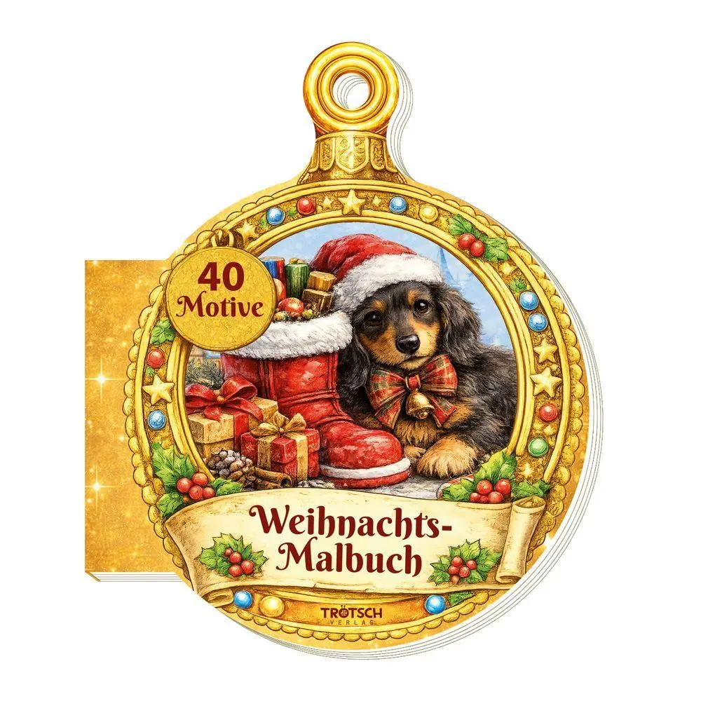 Cover: 9783988027702 | TRÖTSCH - Malbuch Weihnachts-Malbuch Kugelform Ab 3 Jahren | KG | Buch