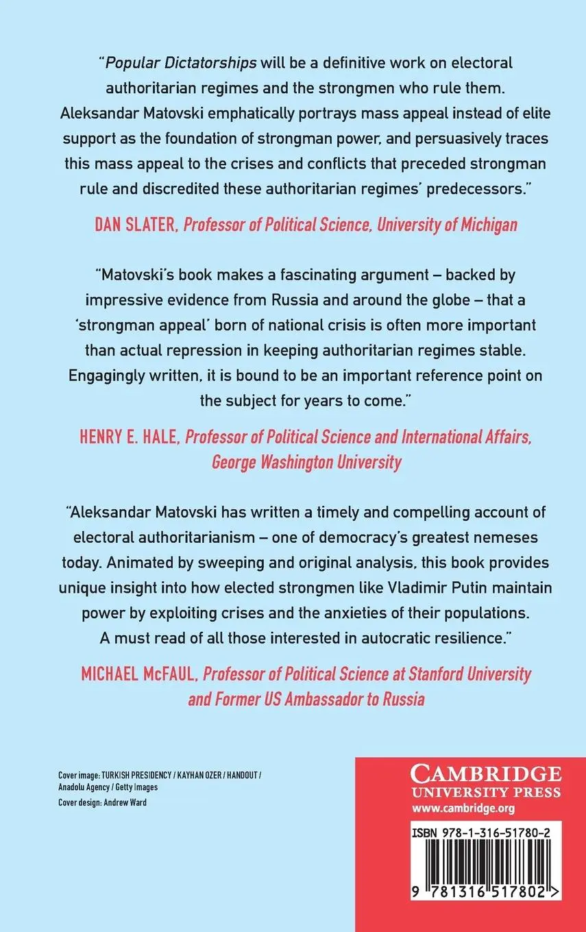 Rückseite: 9781316517802 | Popular Dictatorships | Aleksandar Matovski | Buch | Gebunden | 2023
