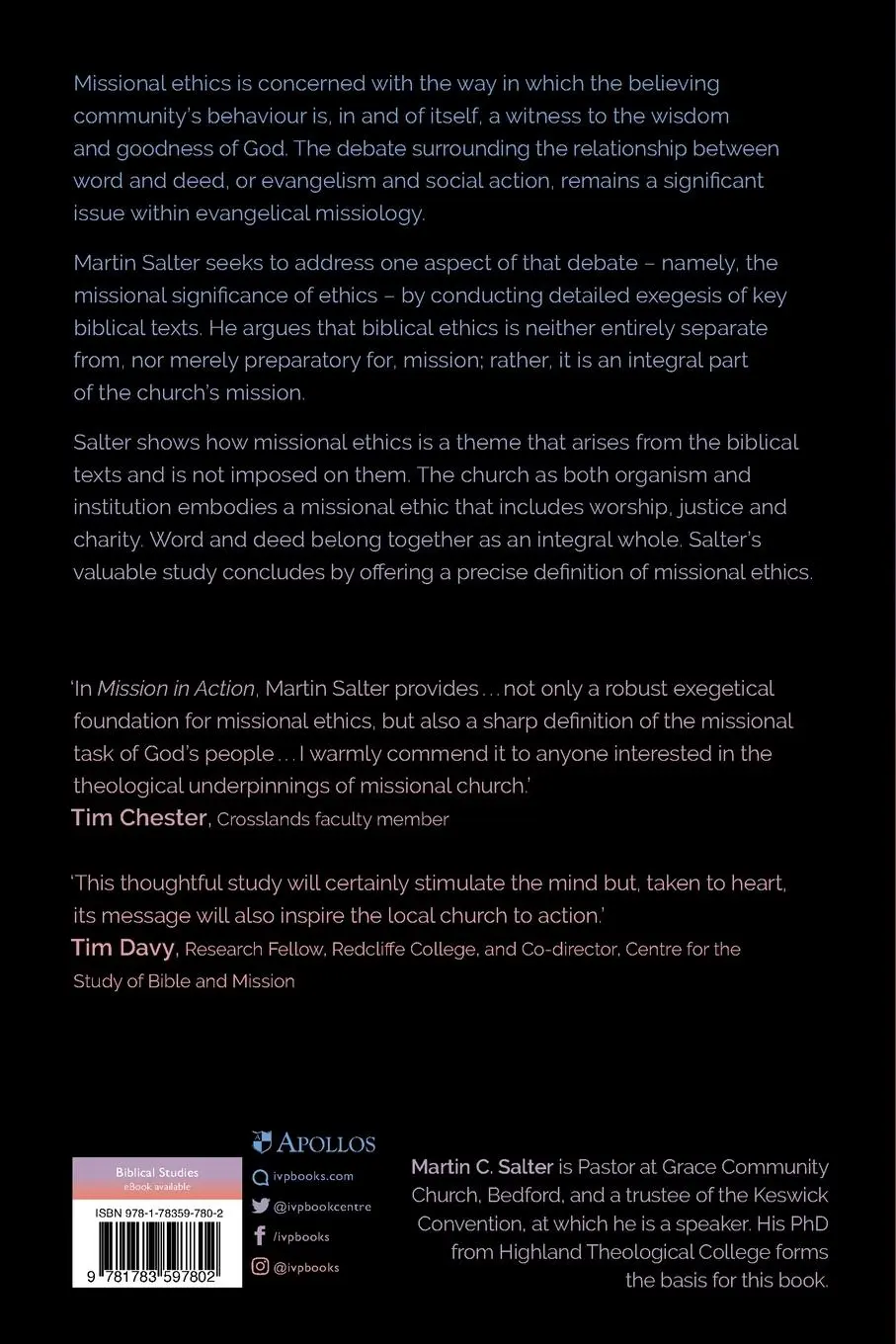 Rückseite: 9781783597802 | Mission in Action | A Biblical Description Of Missional Ethics | Buch