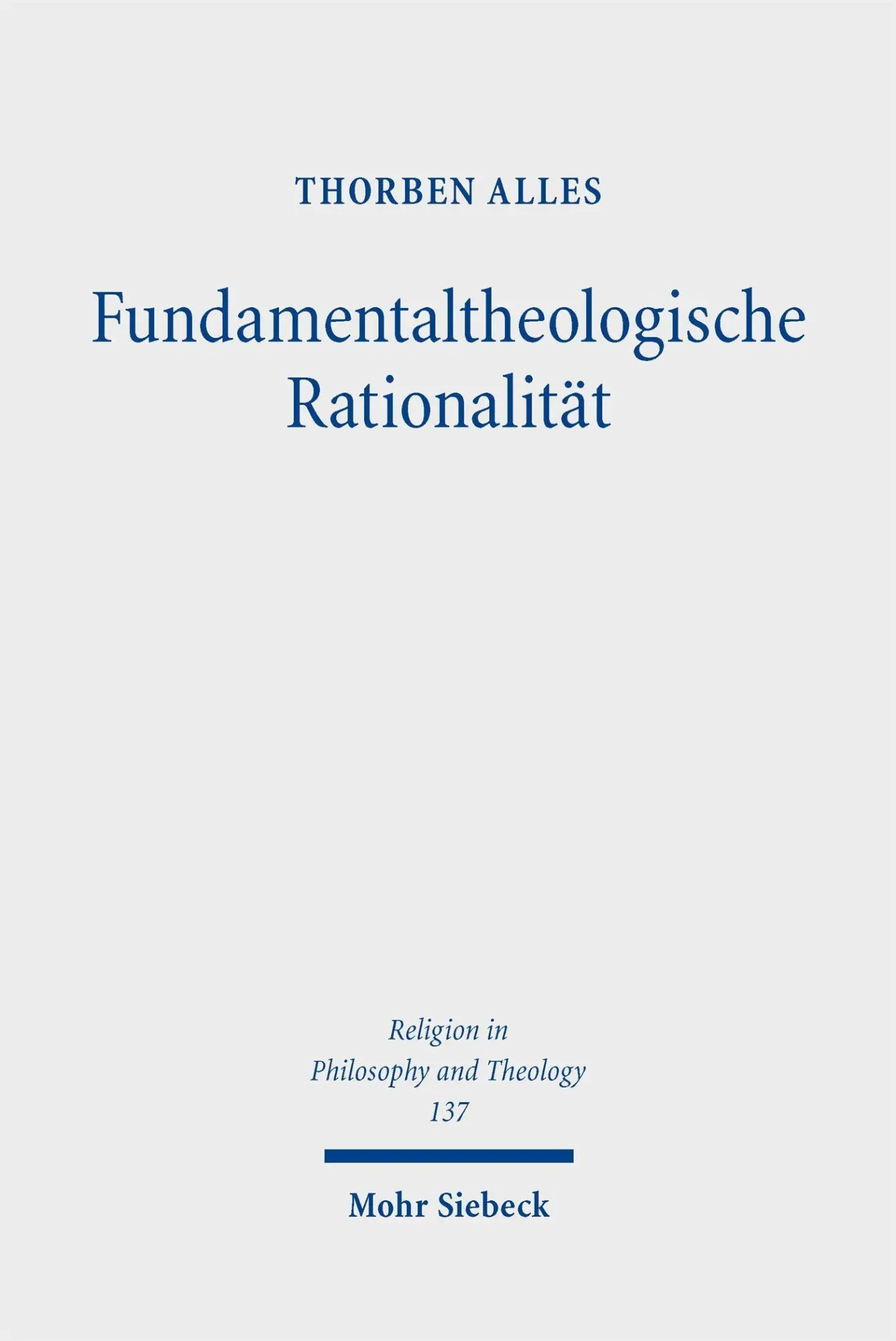 Fundamentaltheologische Rationalität