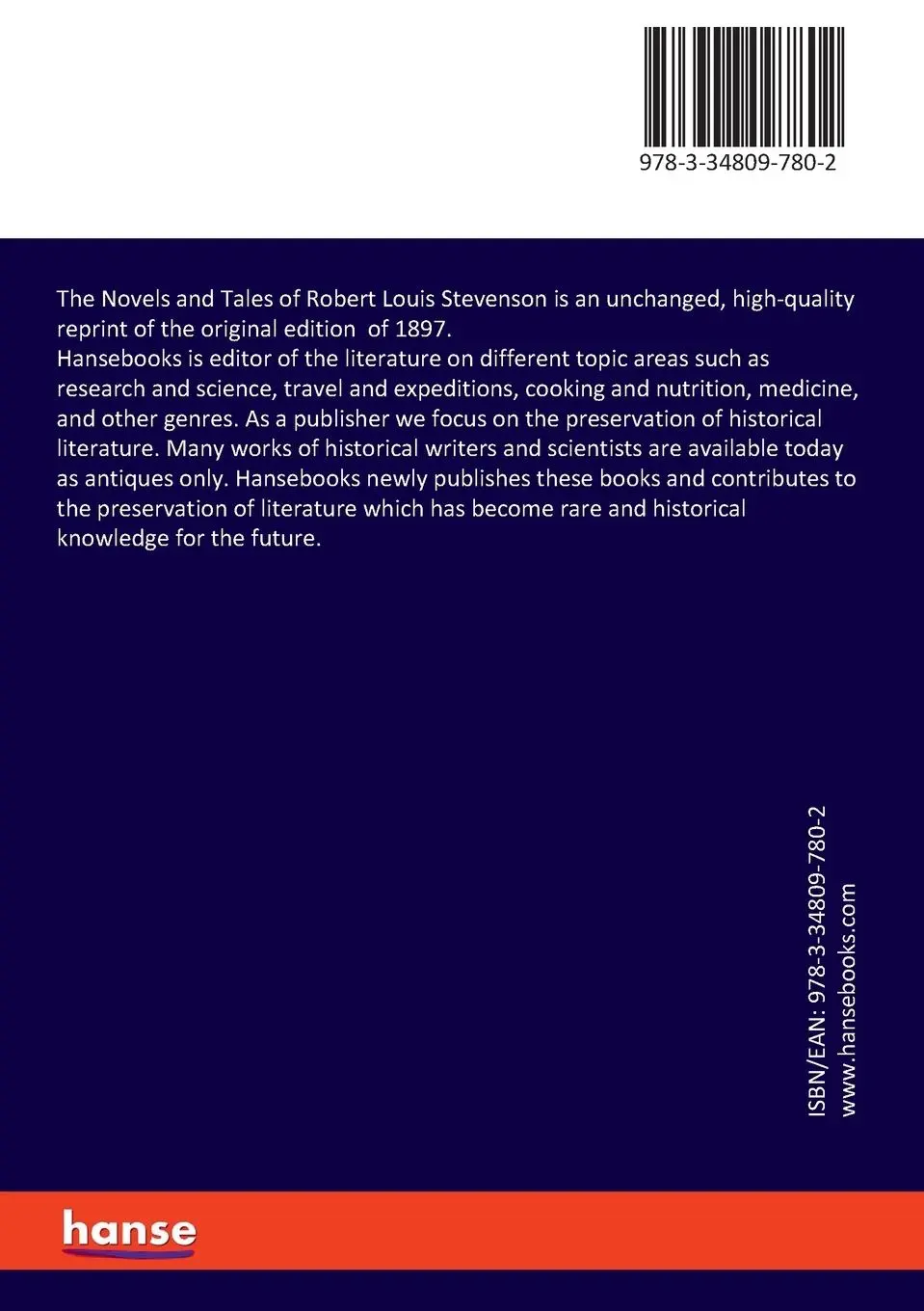 Rückseite: 9783348097802 | The Novels and Tales of Robert Louis Stevenson | Robert L. Stevenson