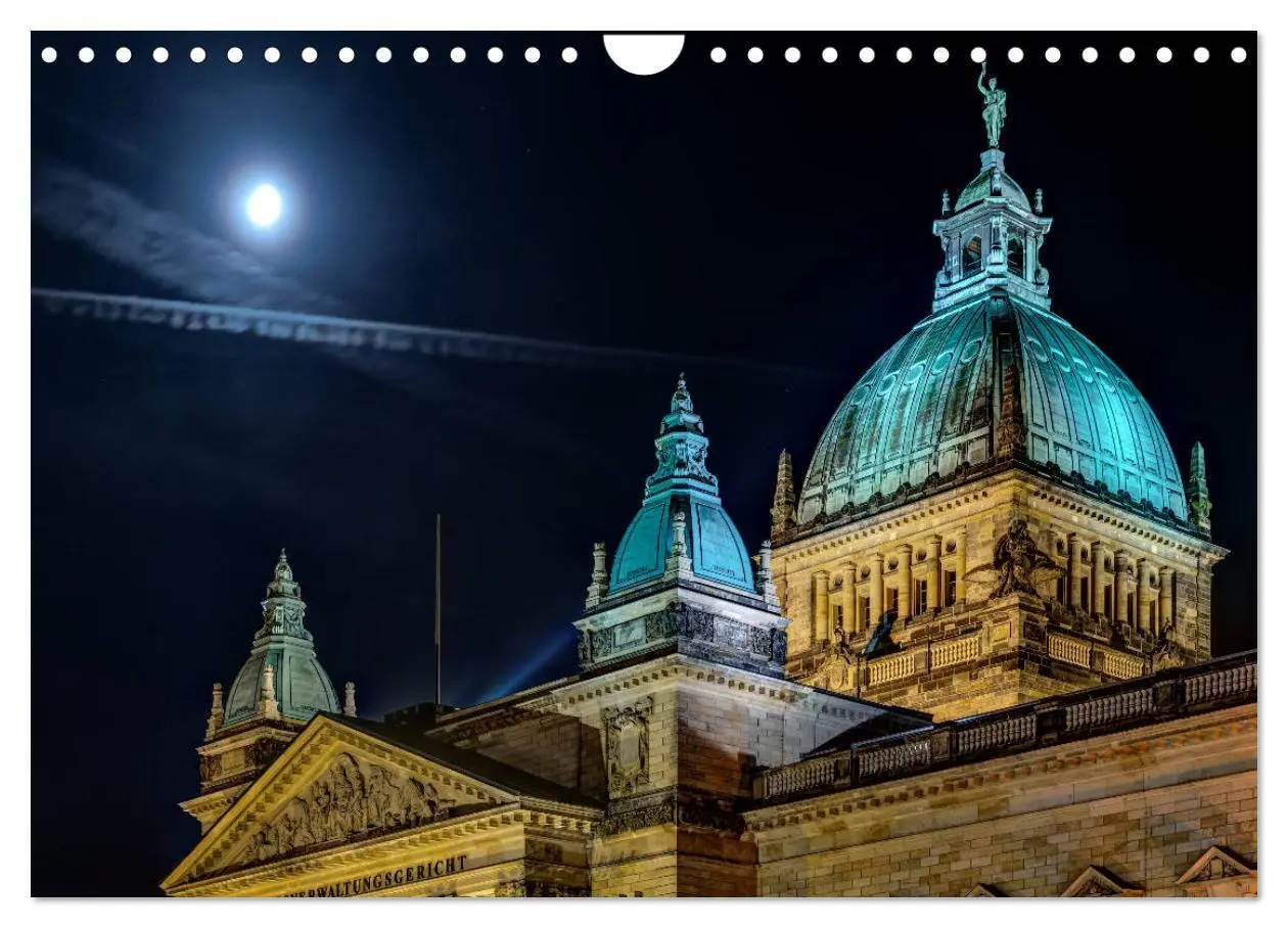 Bild: 9783435427802 | Nachts in Leipzig (Wandkalender 2025 DIN A4 quer), CALVENDO...