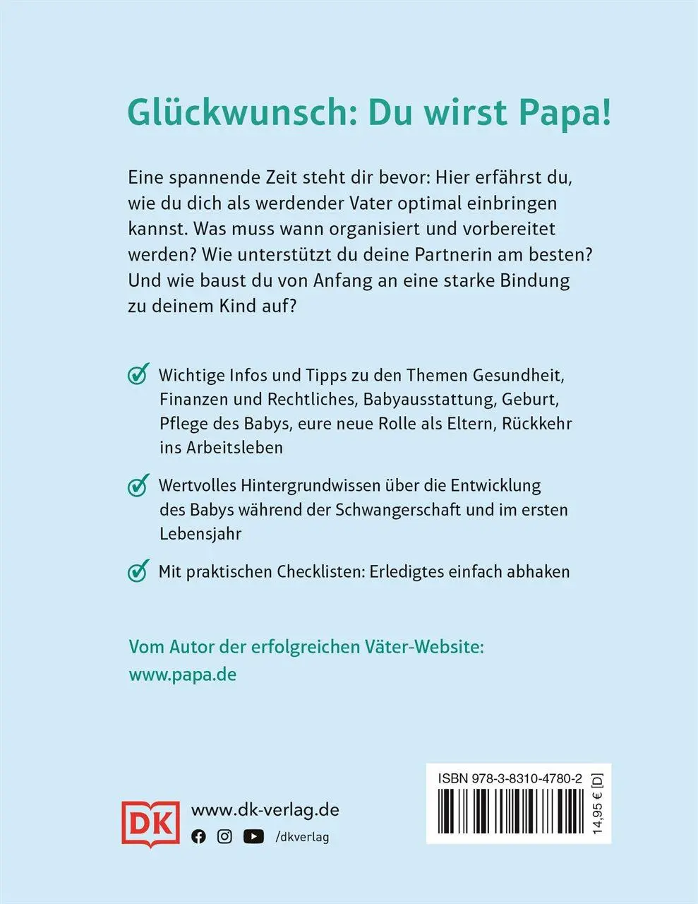 Rückseite: 9783831047802 | Papa-Checklisten | Michael Schöttler | Buch | 192 S. | Deutsch | 2023