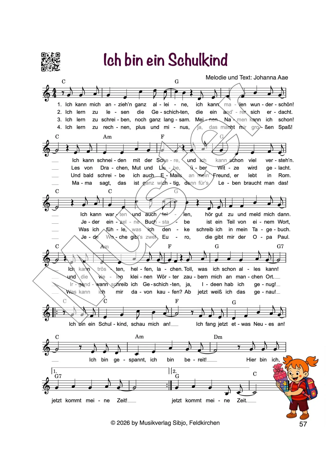 Bild: 9790900017802 | Pippas erste Lieder | für Kindergarten &amp; Grundschule | Johanna Aae