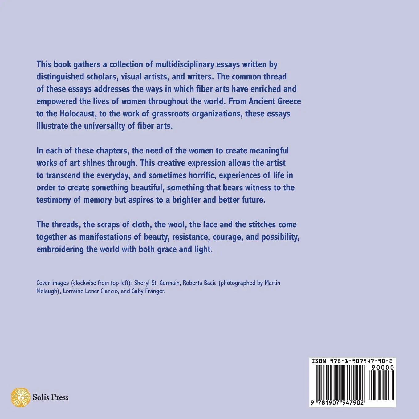 Rückseite: 9781907947902 | Stitching Resistance | Women, Creativity, and Fiber Arts | Agosin