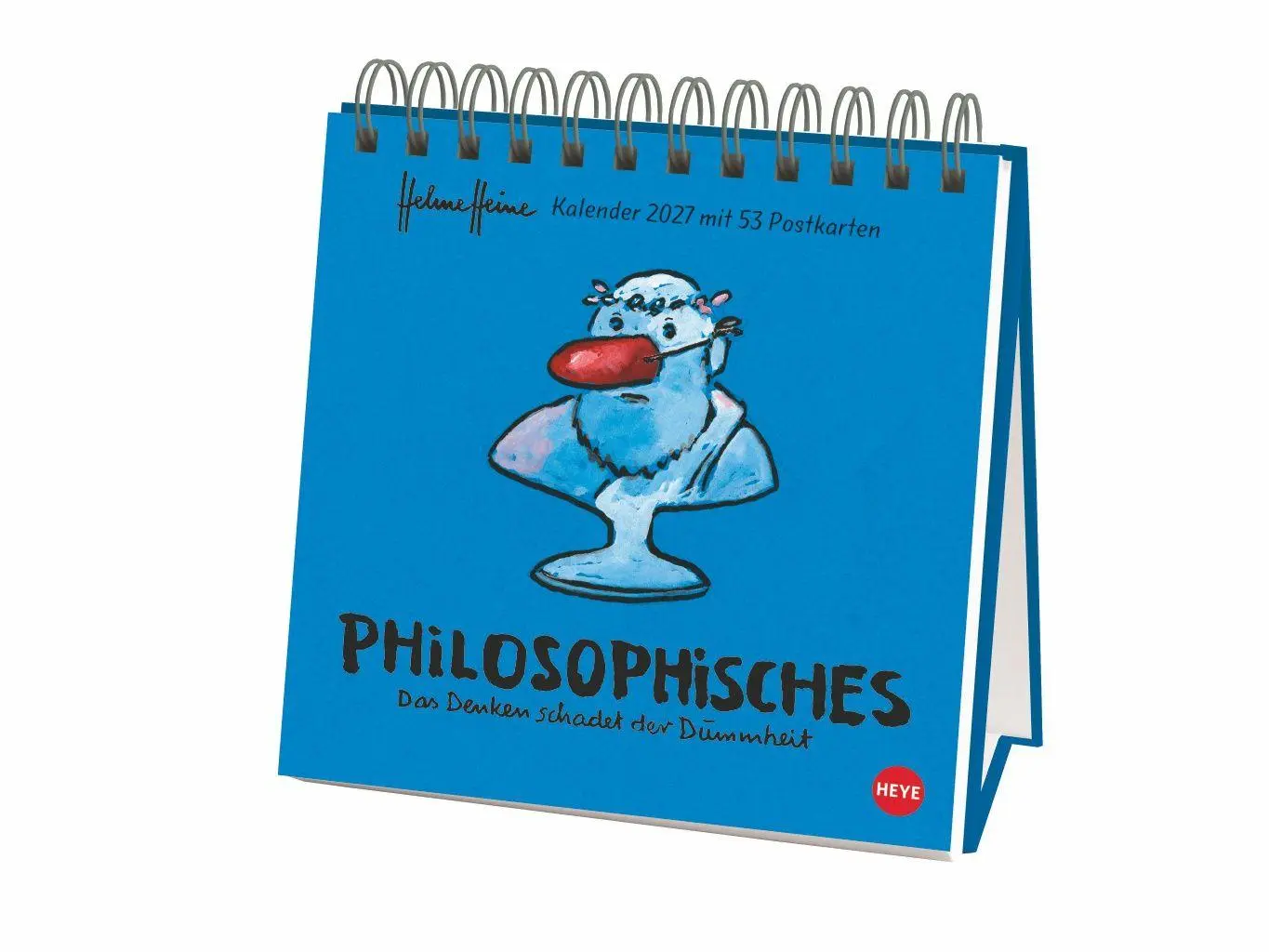Cover: 9783756417902 | Helme Heine: Philosophisches Premium-Postkartenkalender 2027 | Heine