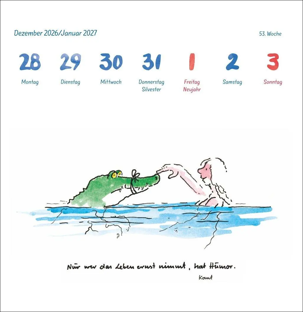 Bild: 9783756417902 | Helme Heine: Philosophisches Premium-Postkartenkalender 2027 | Heine