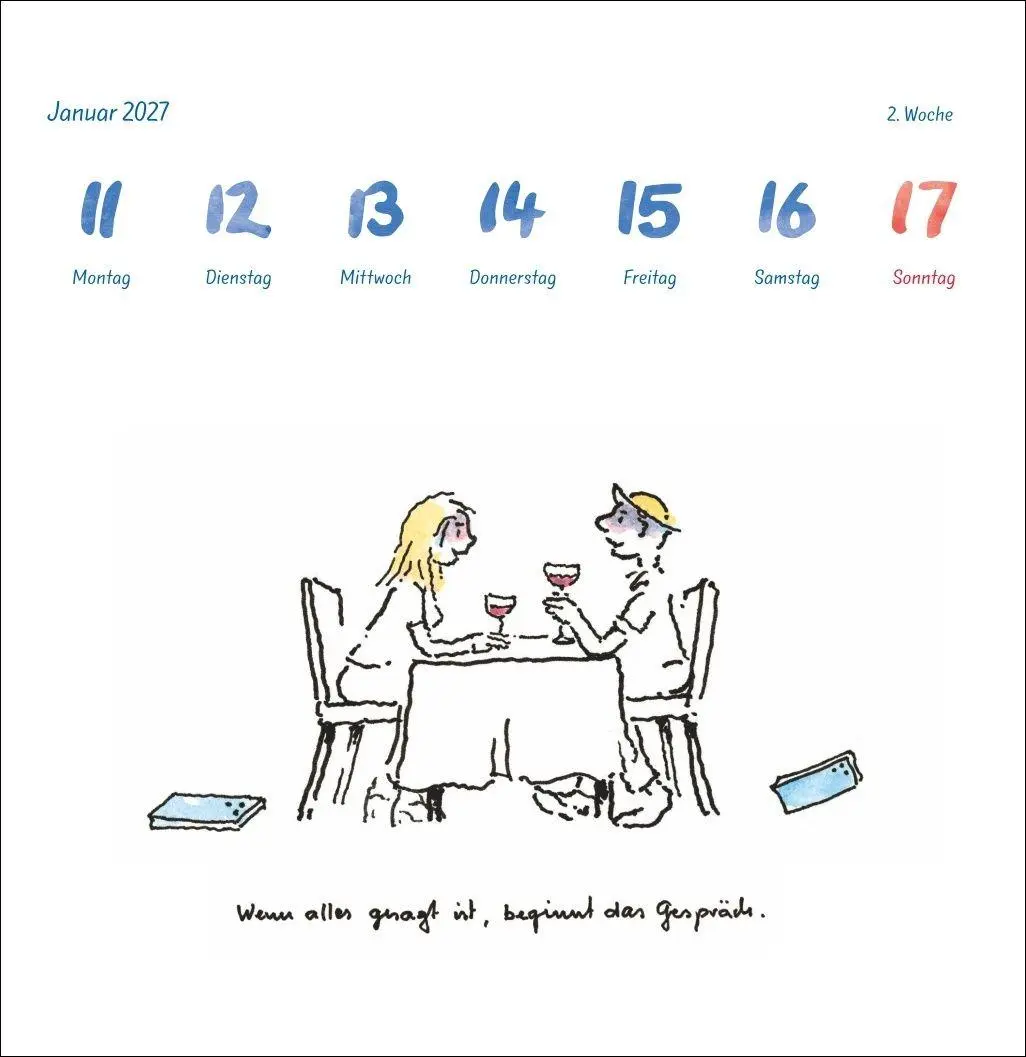 Bild: 9783756417902 | Helme Heine: Philosophisches Premium-Postkartenkalender 2027 | Heine