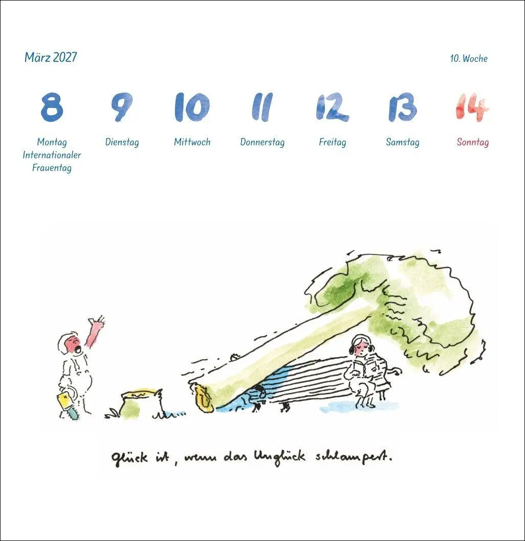 Bild: 9783756417902 | Helme Heine: Philosophisches Premium-Postkartenkalender 2027 | Heine