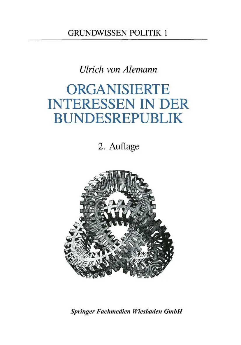 Cover: 9783810007902 | Organisierte Interessen in der Bundesrepublik Deutschland | Alemann