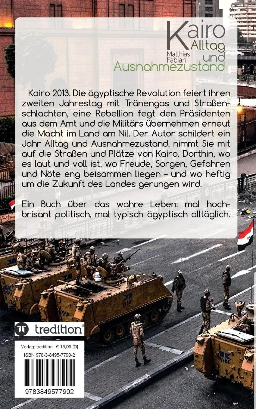 Rückseite: 9783849577902 | Kairo | Alltag und Ausnahmezustand | Matthias Fabian | Taschenbuch