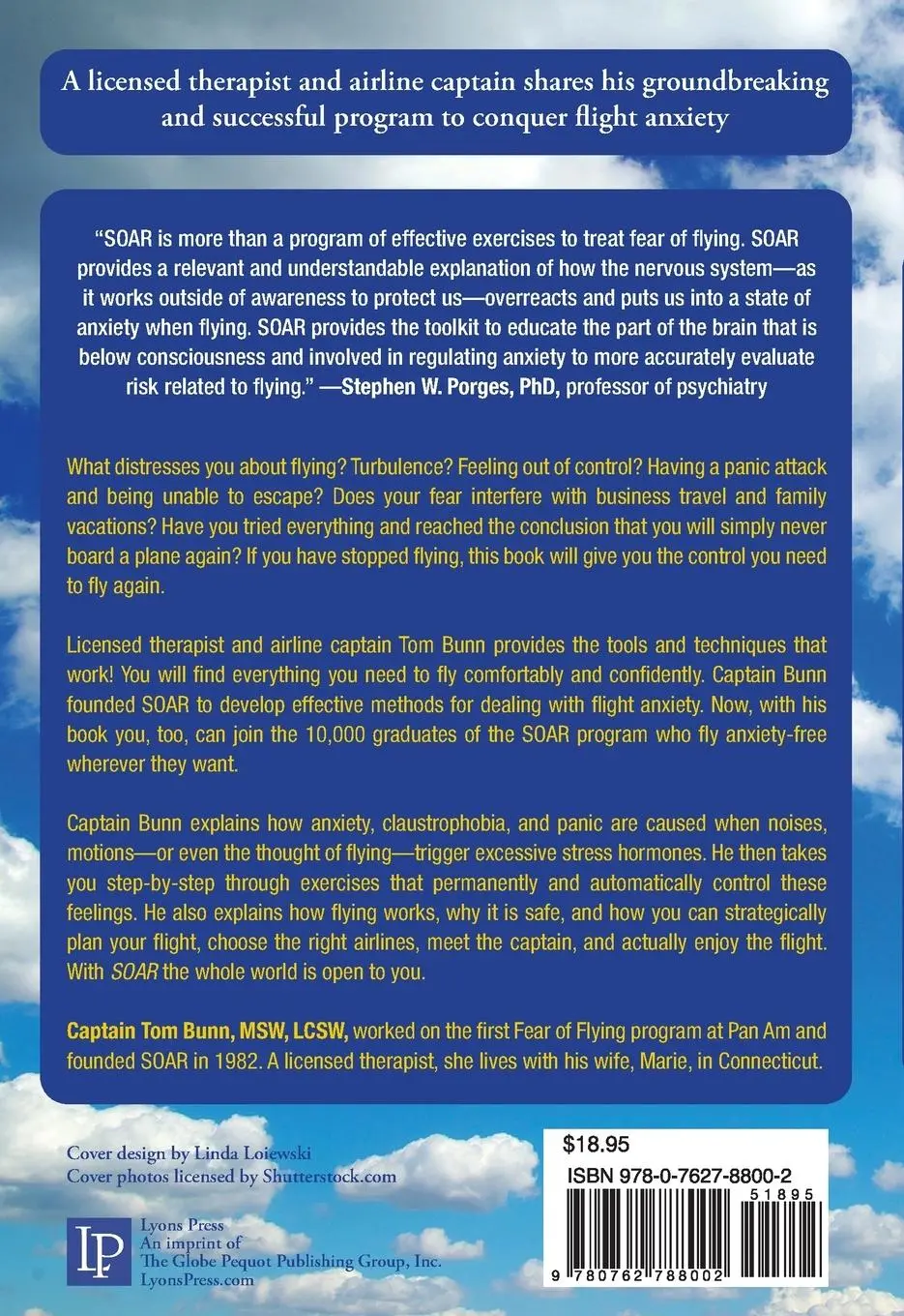 Rückseite: 9780762788002 | Soar | The Breakthrough Treatment For Fear Of Flying | Tom Bunn | Buch