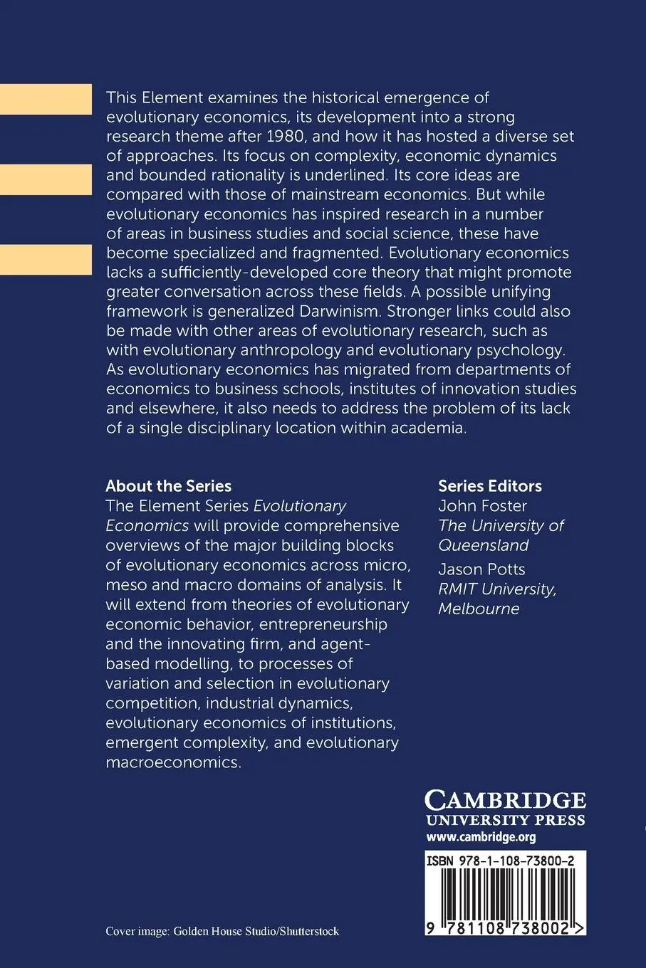 Rückseite: 9781108738002 | Evolutionary Economics | Geoffrey M. Hodgson | Taschenbuch | Englisch