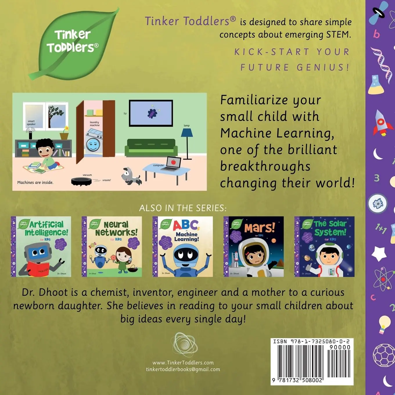 Rückseite: 9781732508002 | Machine Learning for Kids (Tinker Toddlers) | Dhoot | Taschenbuch