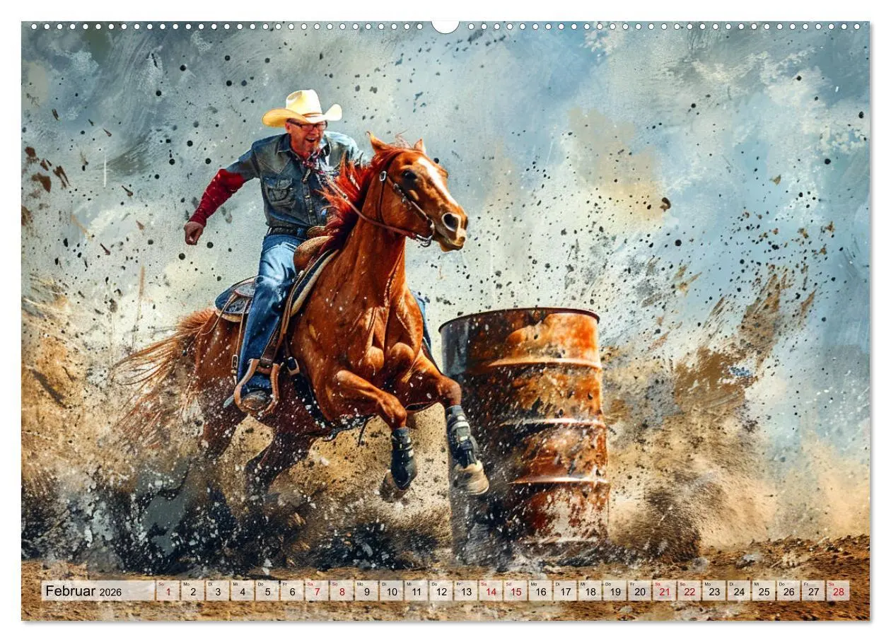 Bild: 9783457258002 | Pferde, Freiheit, Westernreiten (Wandkalender 2026 DIN A2 quer),...
