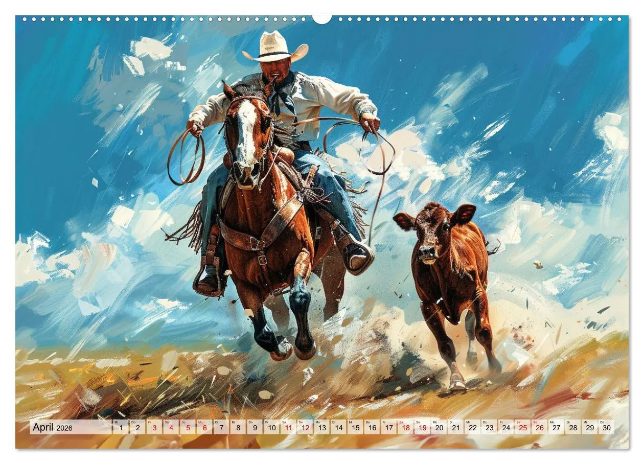 Bild: 9783457258002 | Pferde, Freiheit, Westernreiten (Wandkalender 2026 DIN A2 quer),...