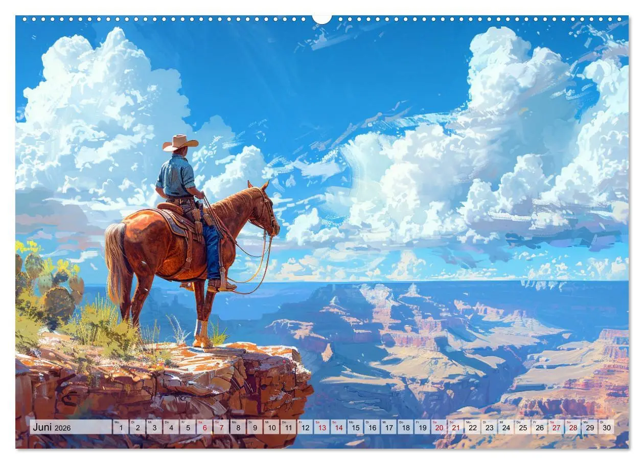 Bild: 9783457258002 | Pferde, Freiheit, Westernreiten (Wandkalender 2026 DIN A2 quer),...