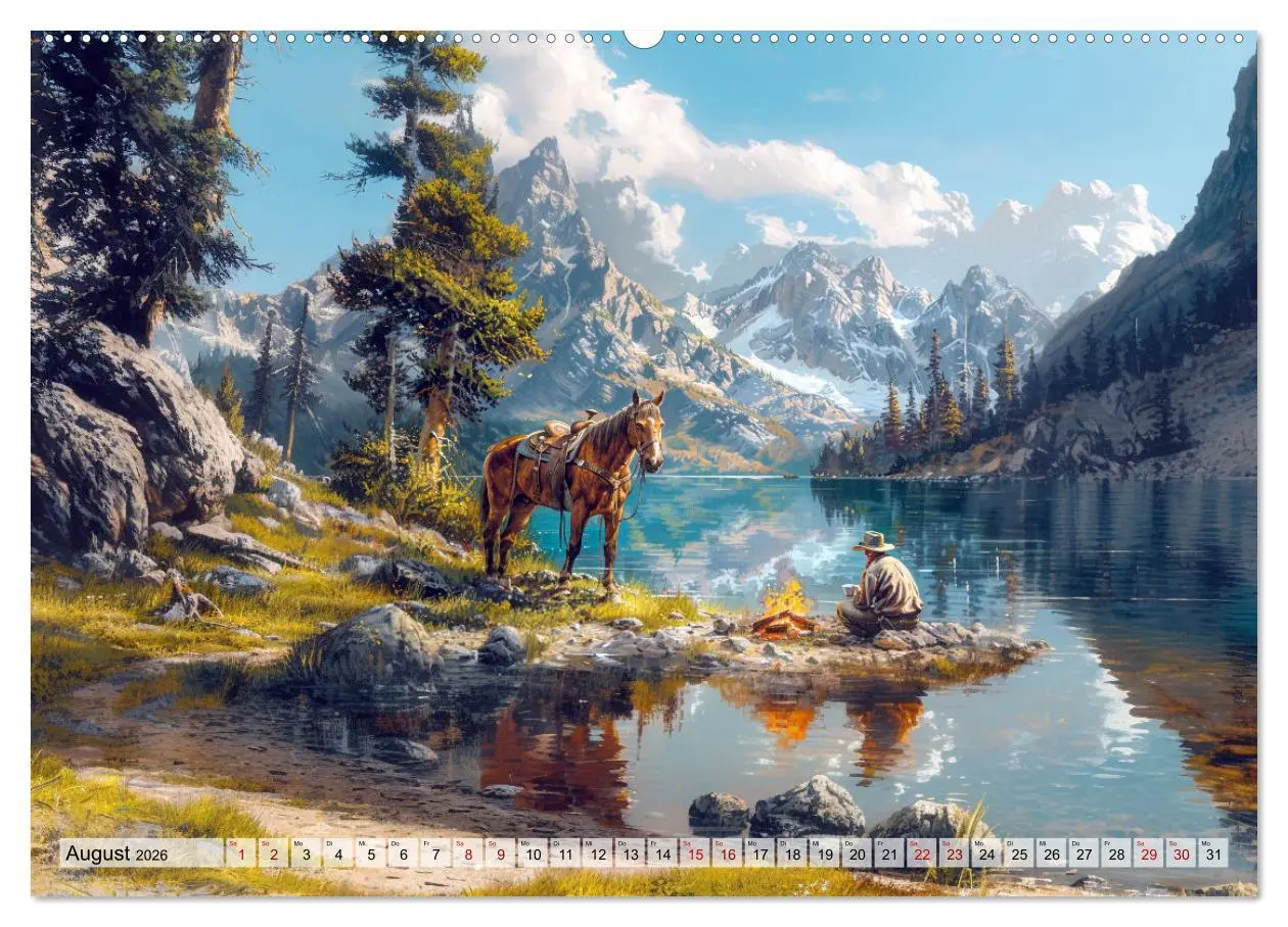 Bild: 9783457258002 | Pferde, Freiheit, Westernreiten (Wandkalender 2026 DIN A2 quer),...
